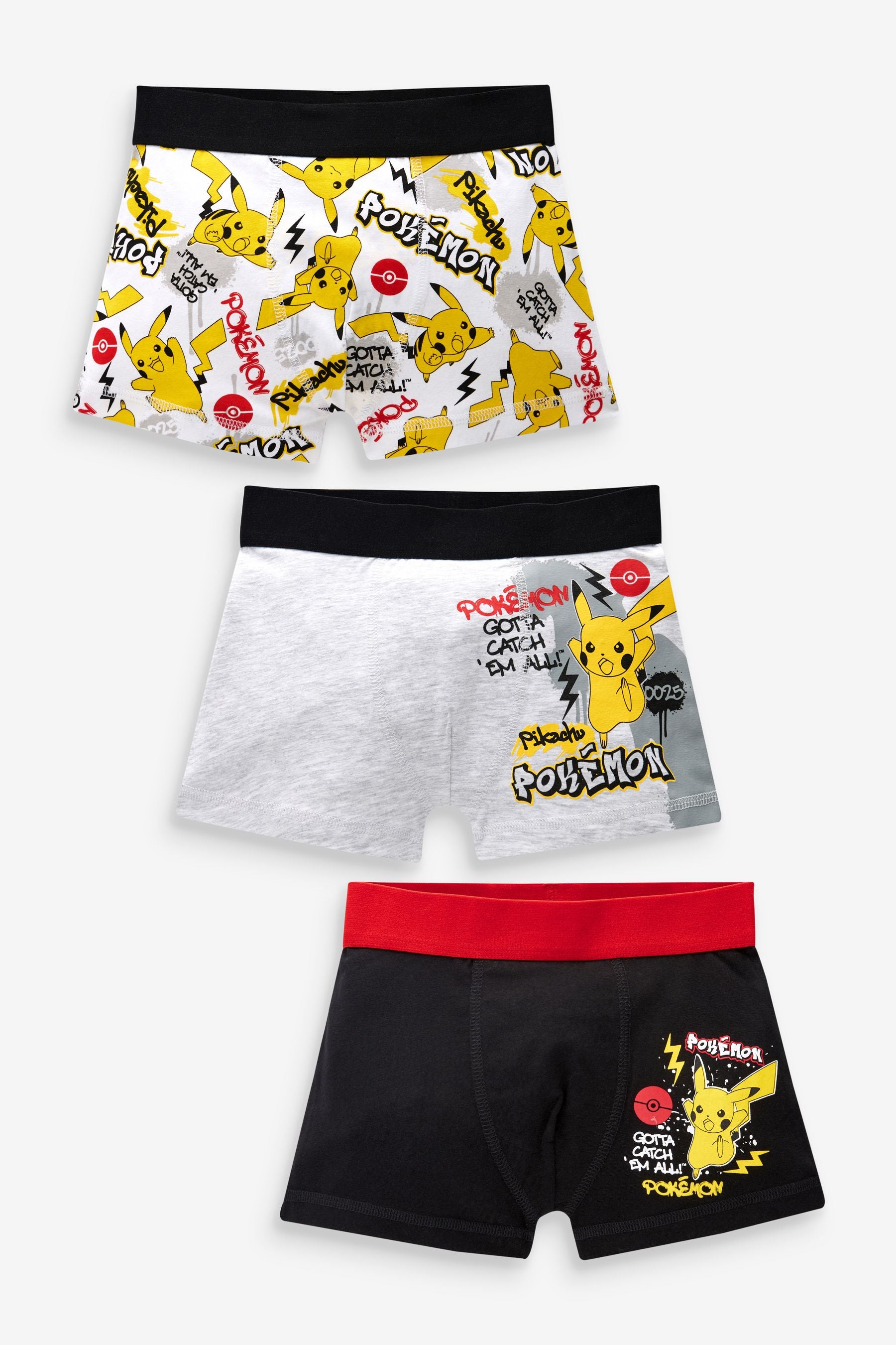 Pokemon License Trunks 3 Pack (1.5-14yrs)