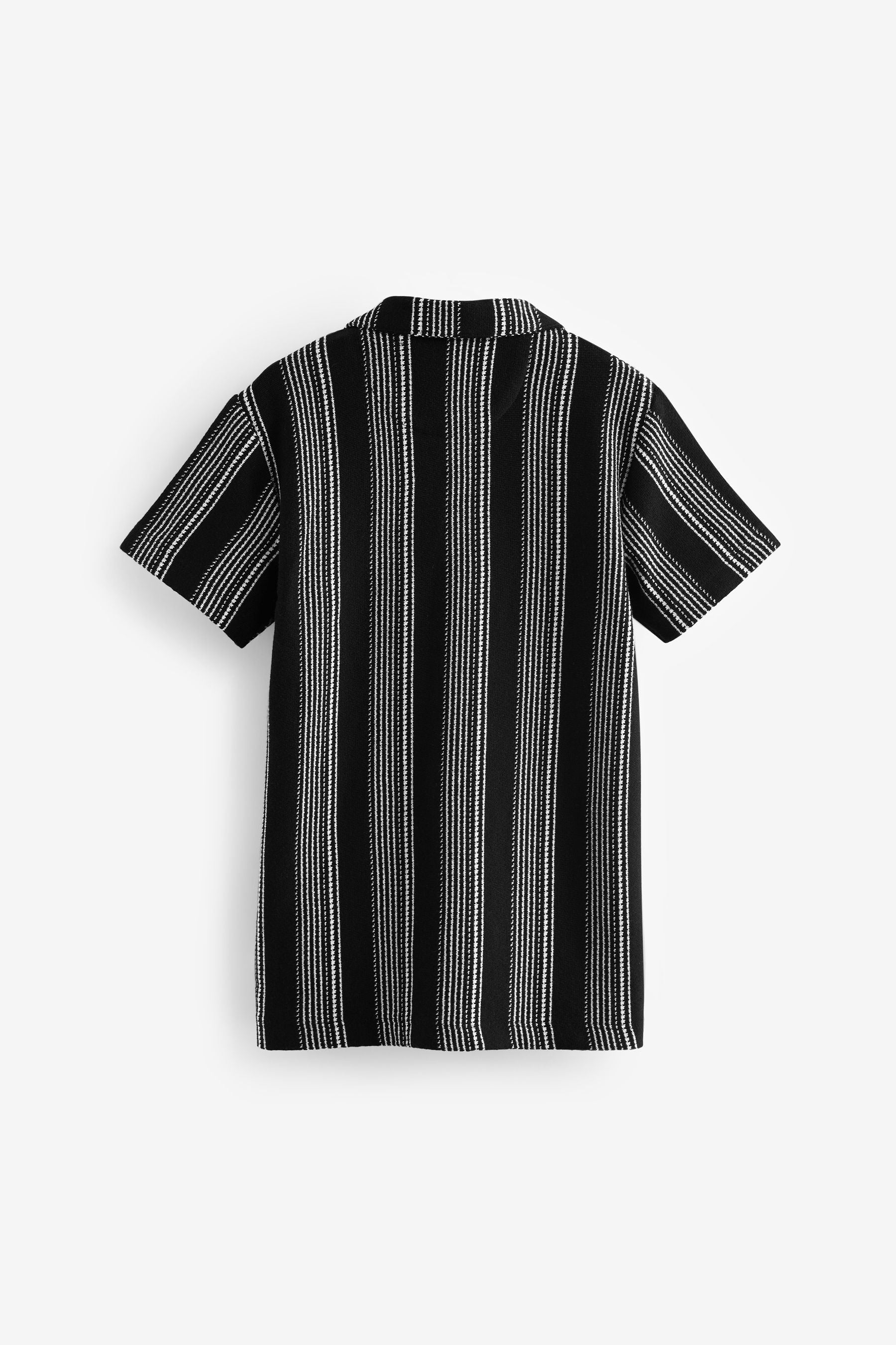 Black Stripe Short Sleeve Shirt (3-16yrs)