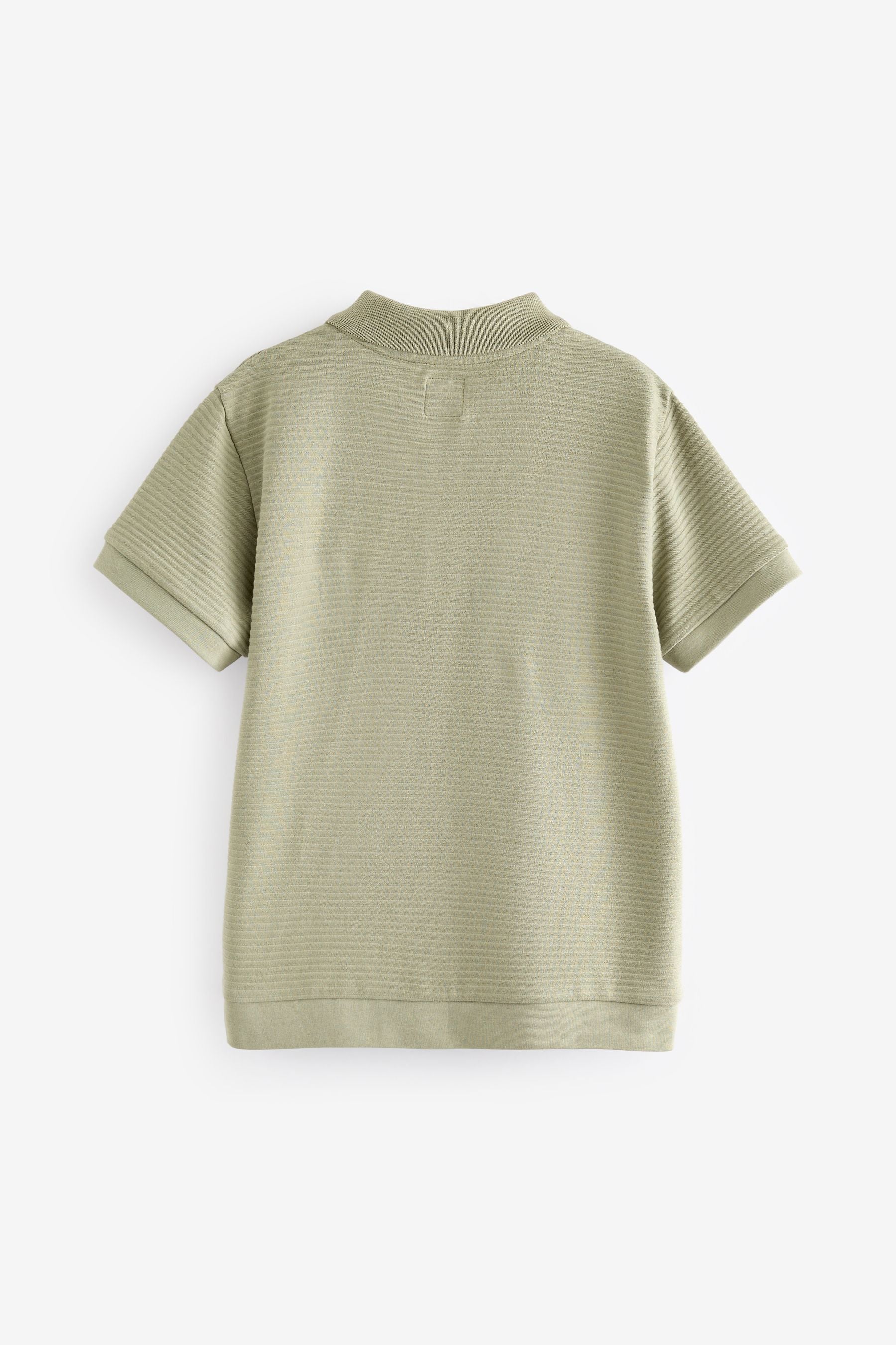 Green Textured Polo Shirt (3-16yrs)