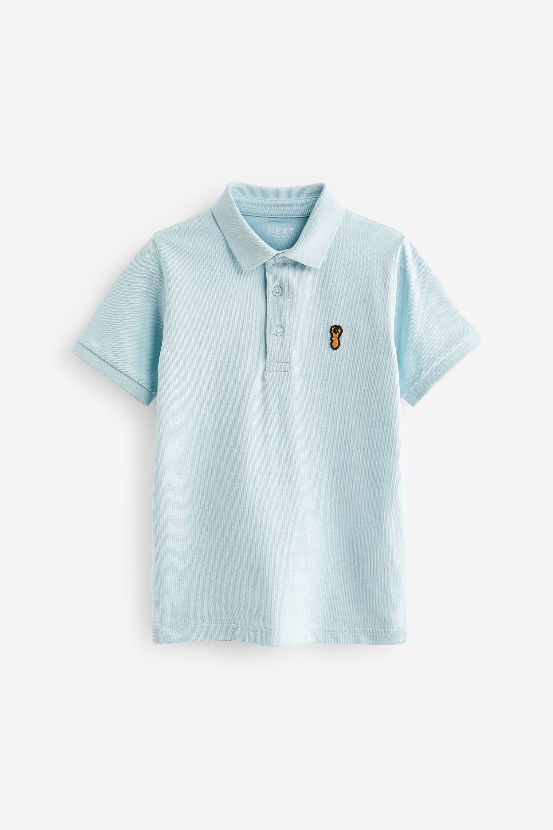 Blue Light Short Sleeve Polo Shirt (3-16yrs)