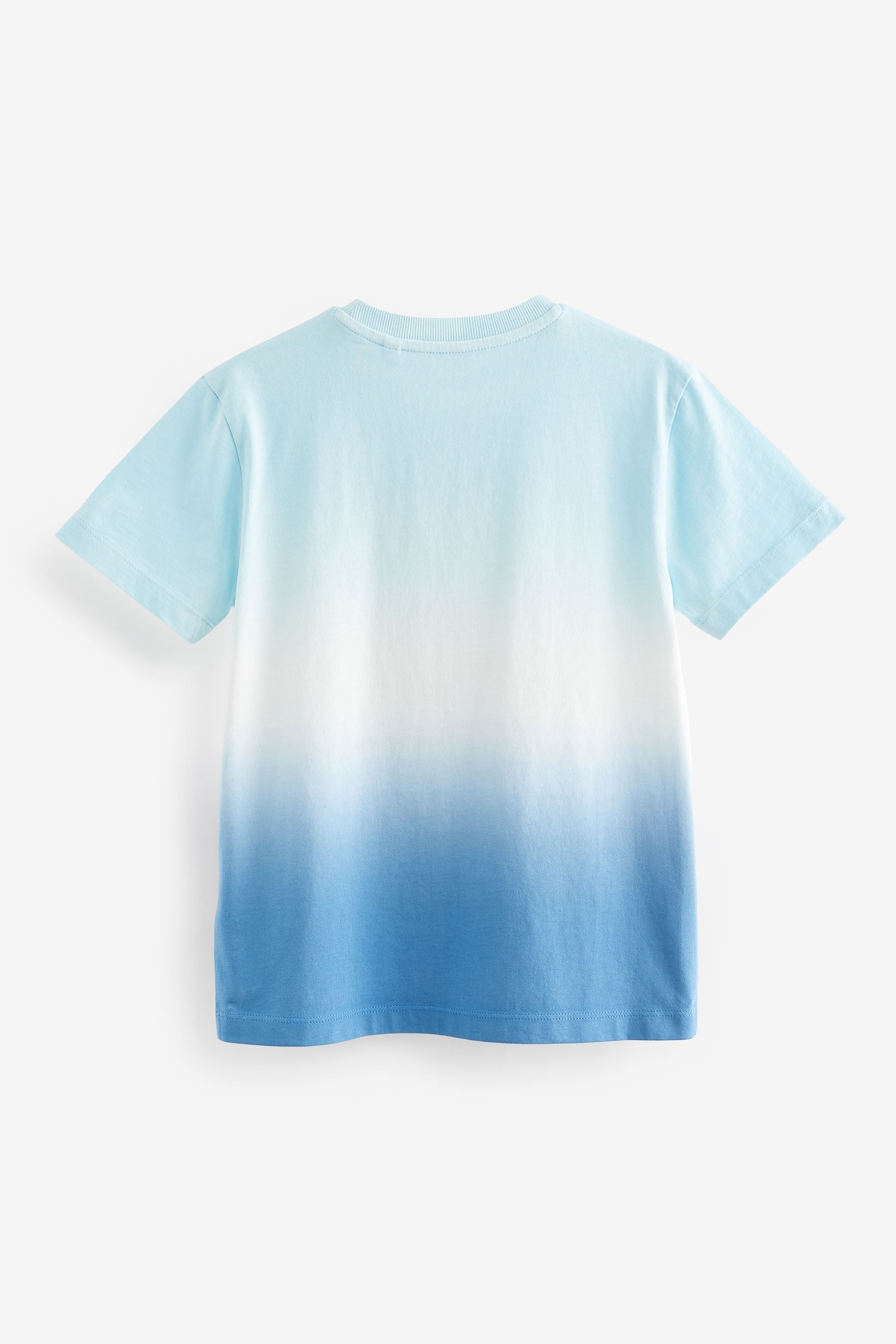 Blue Relaxed Fit Tie-Dye Short Sleeve 100% Cotton T-Shirt (3-16yrs)