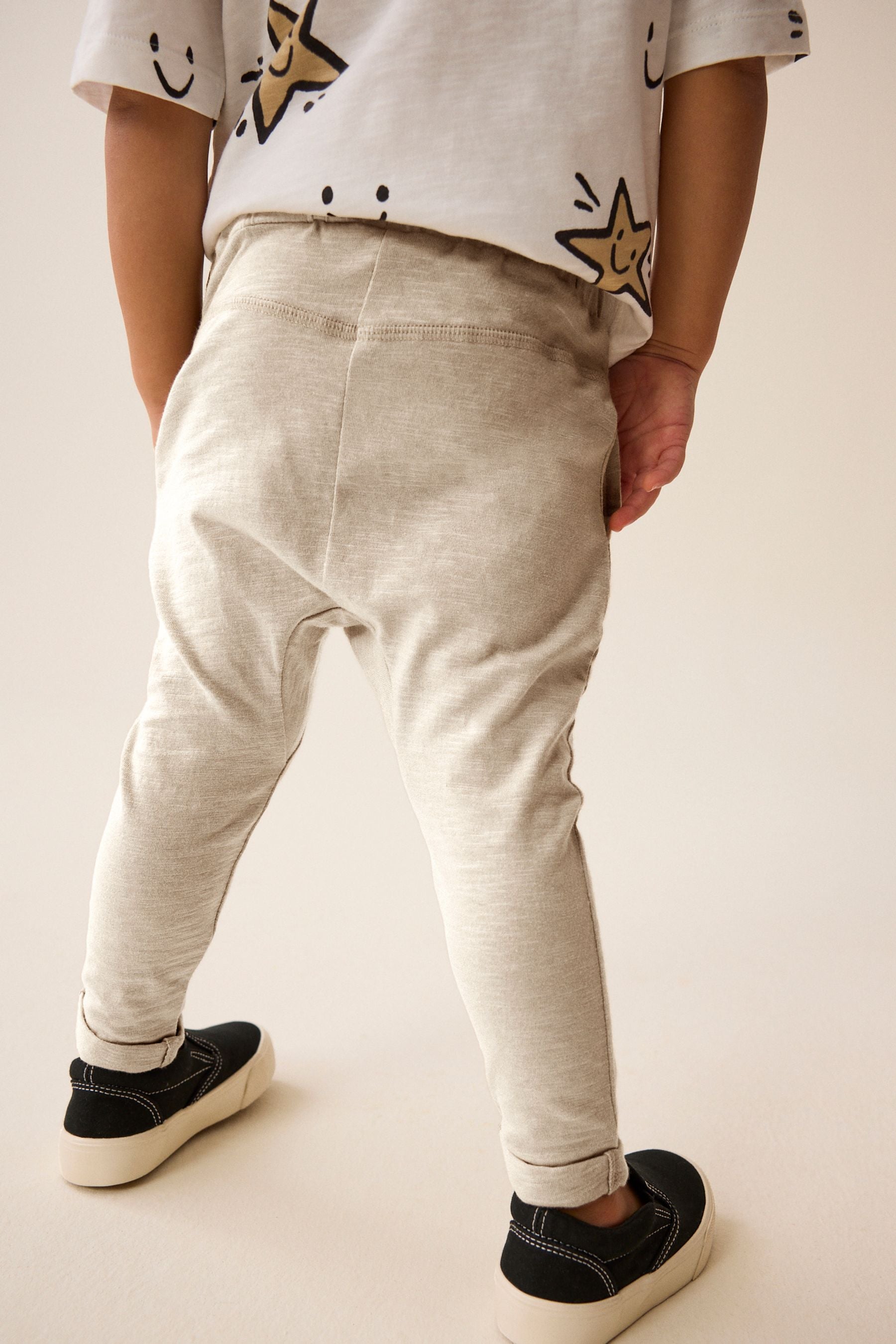 Stone Lightweight 100% Cotton Jersey Joggers (3mths-7yrs)