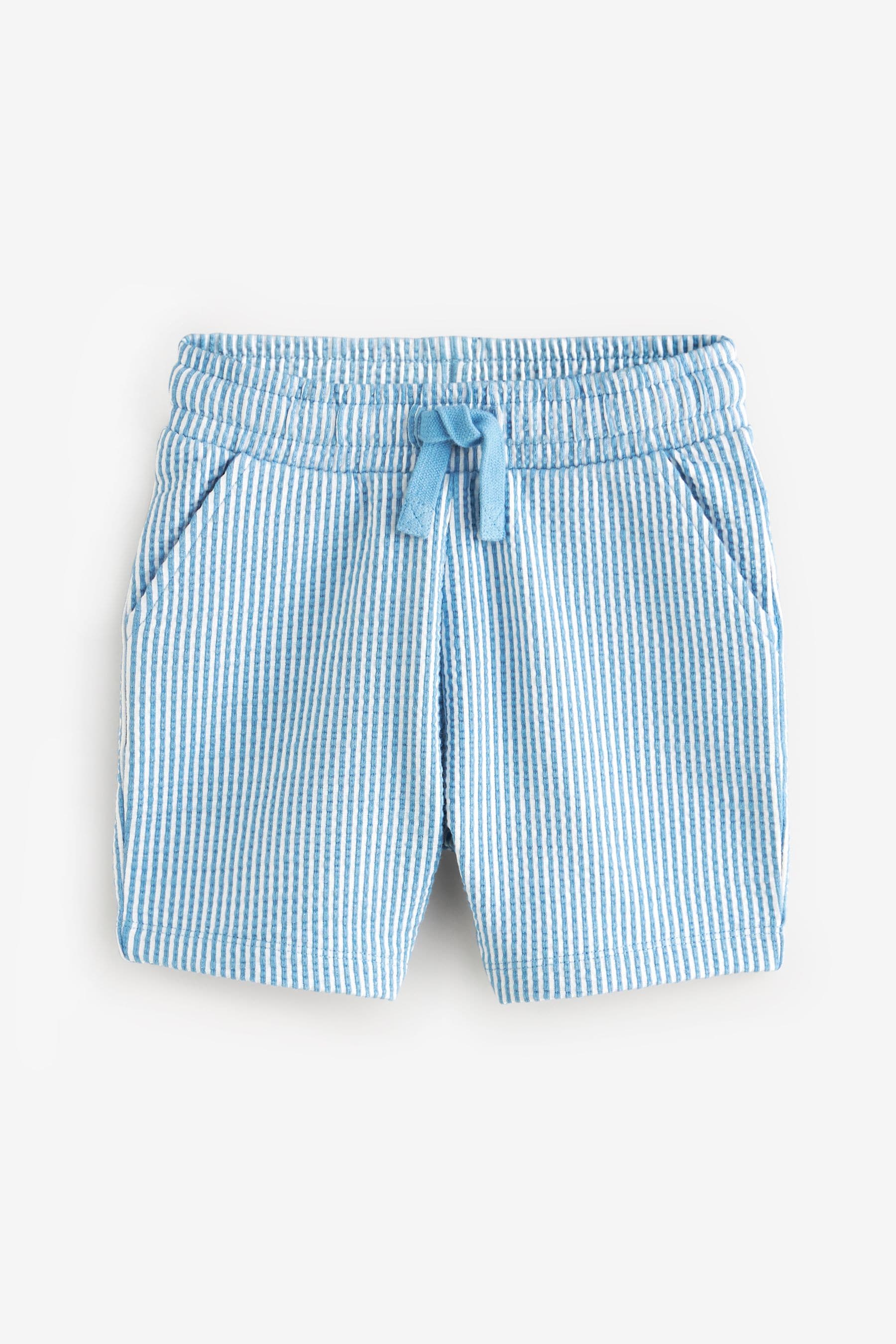 Blue Stripe Lightweight Jersey Shorts (3mths-7yrs)