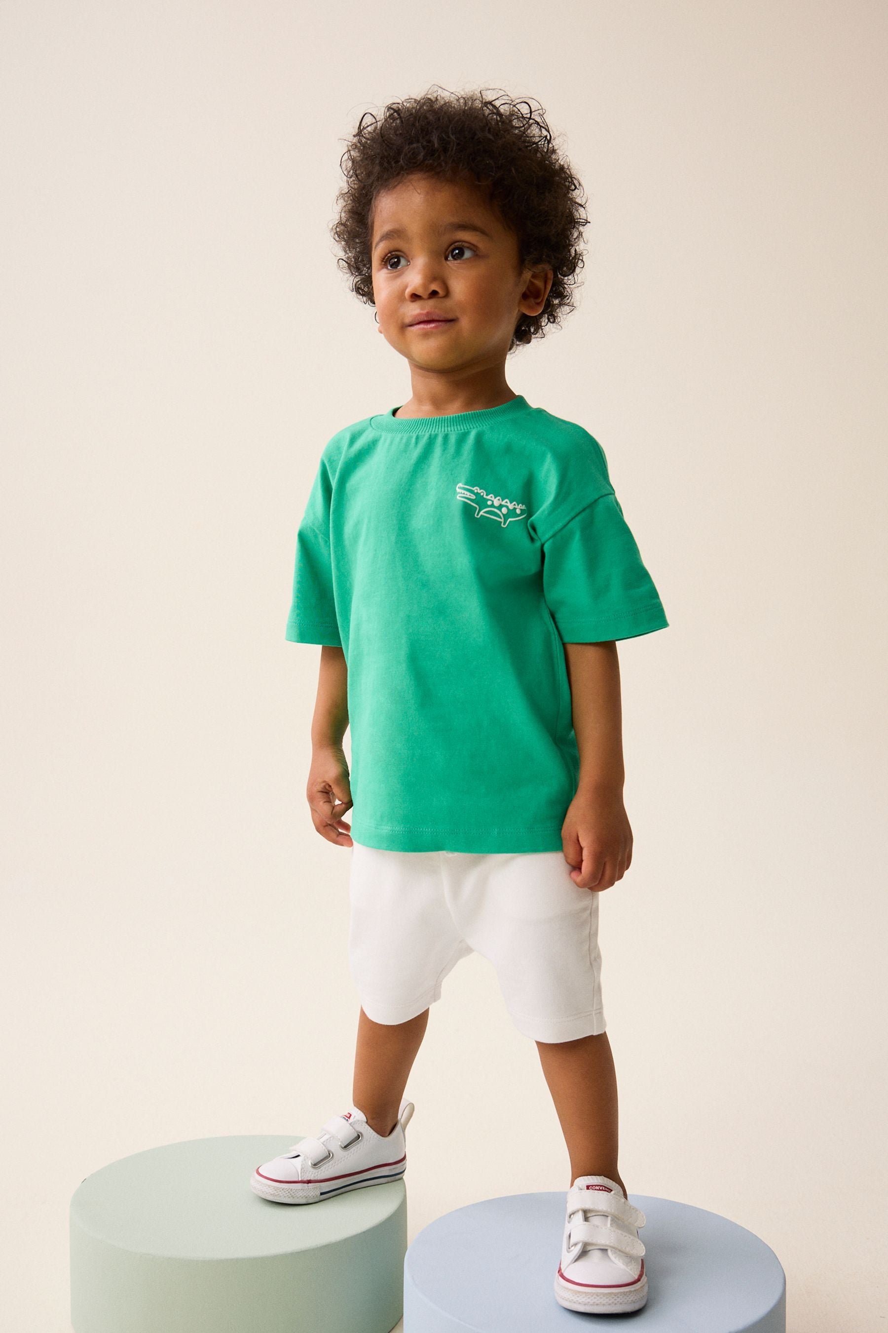 White 100% Cotton Jersey Shorts (3mths-7yrs)