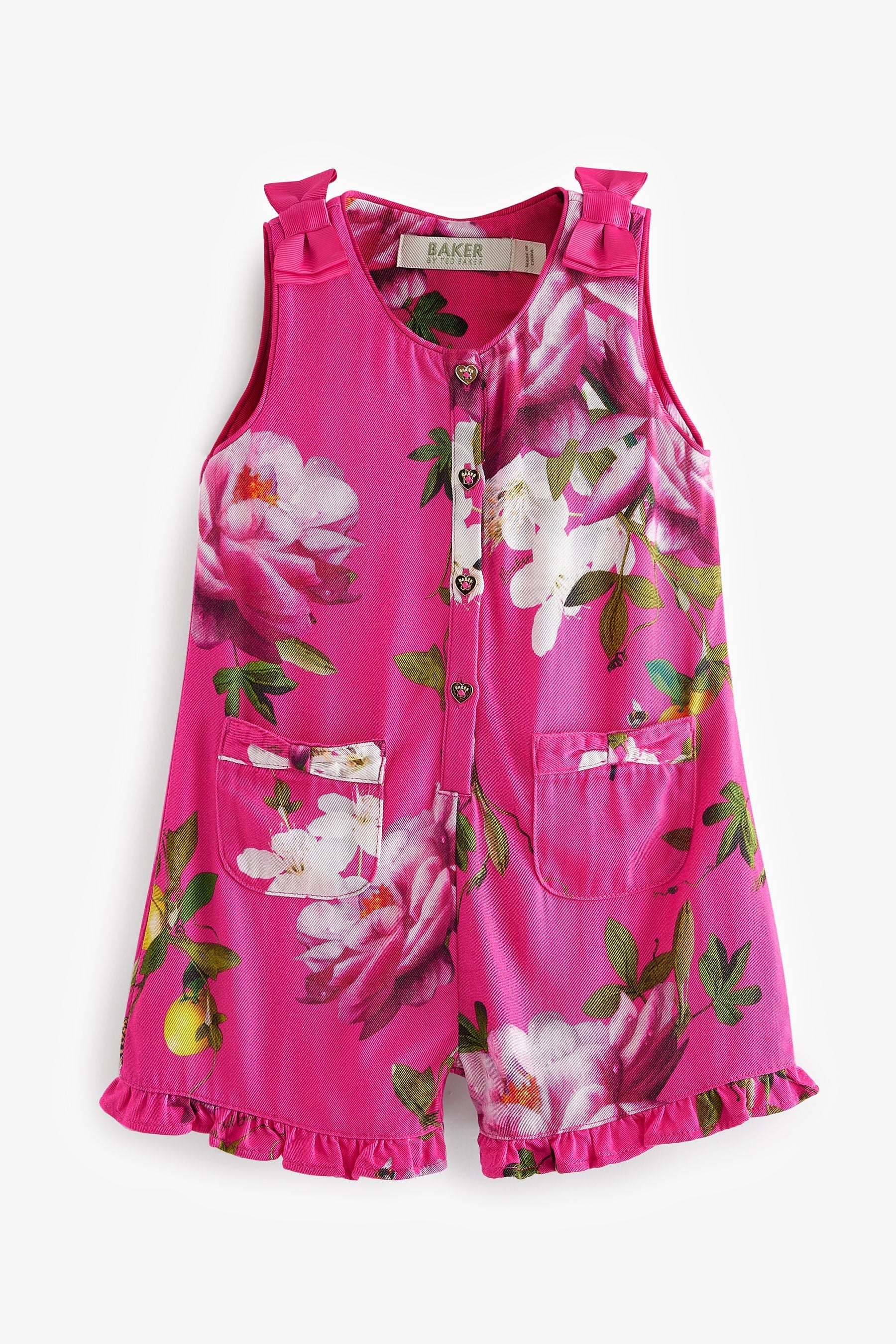 Baker by Ted Baker Pink Floral Playsuit