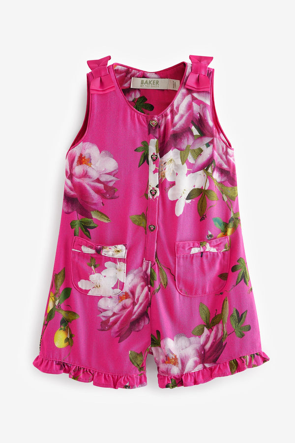 Baker by Ted Baker Pink Floral Playsuit