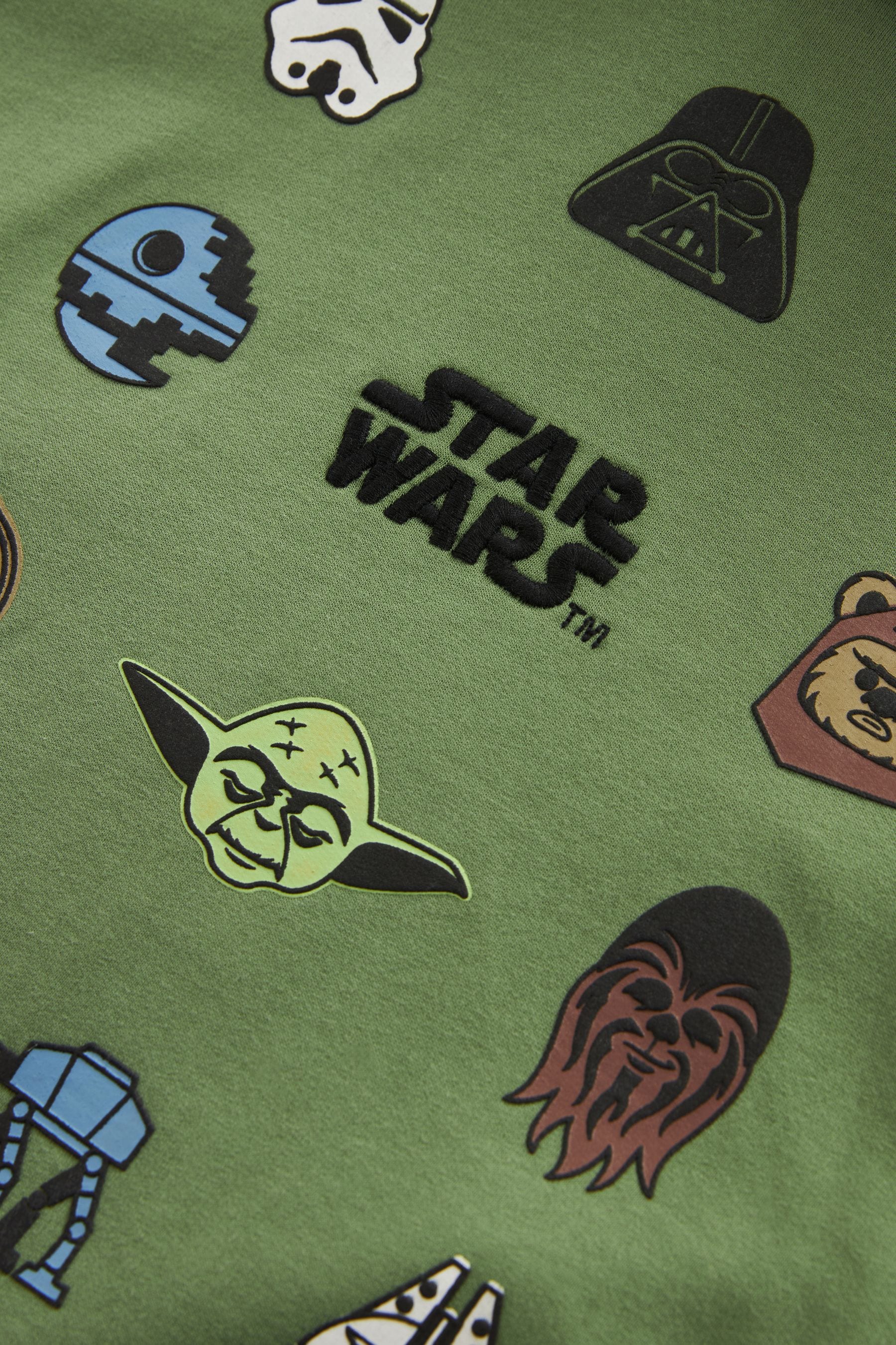 Khaki Green Licensed Star Wars Hoodie by Next (3-16yrs)