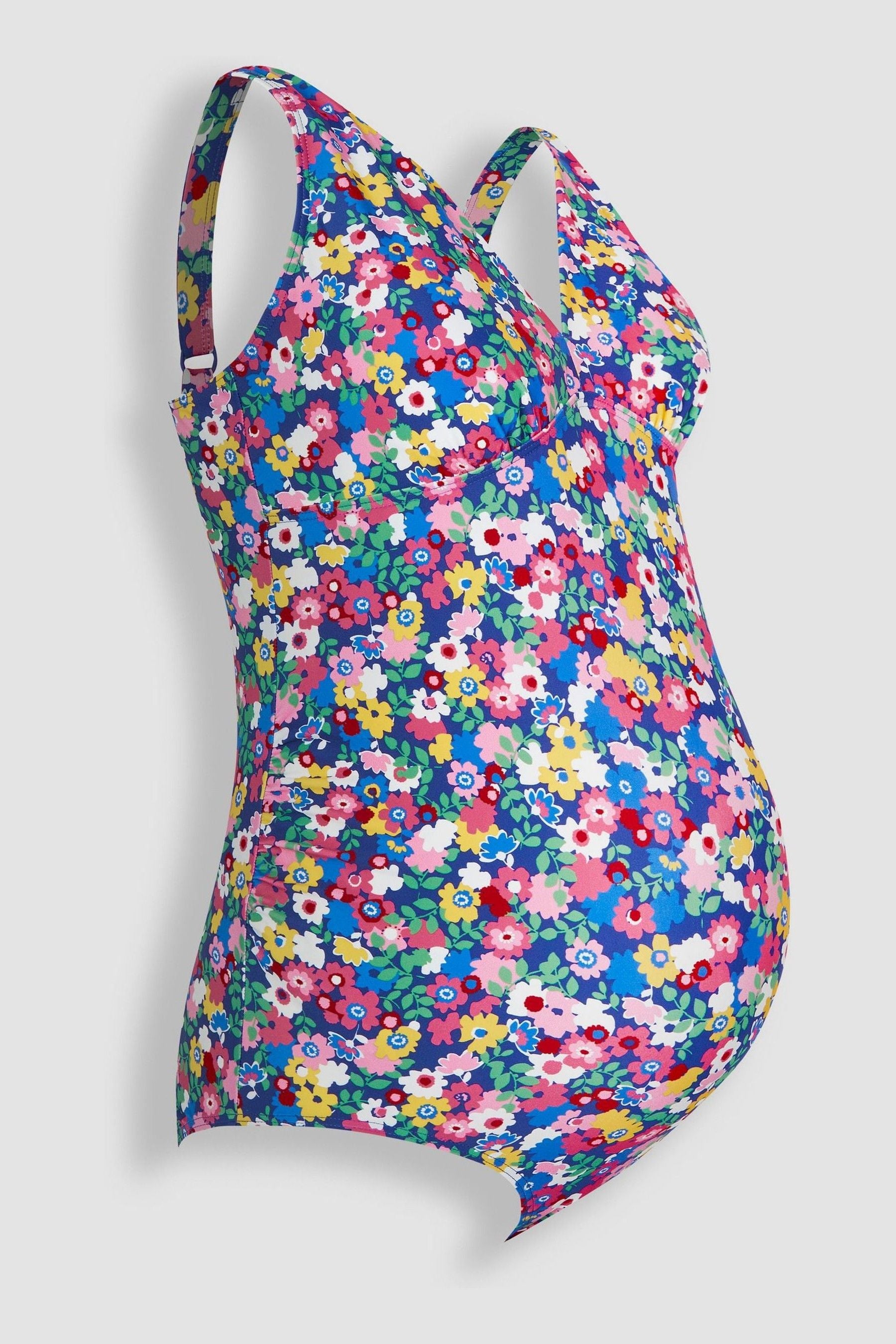 Multi Floral JoJo Maman Bébé V-Neck Maternity Swimsuit