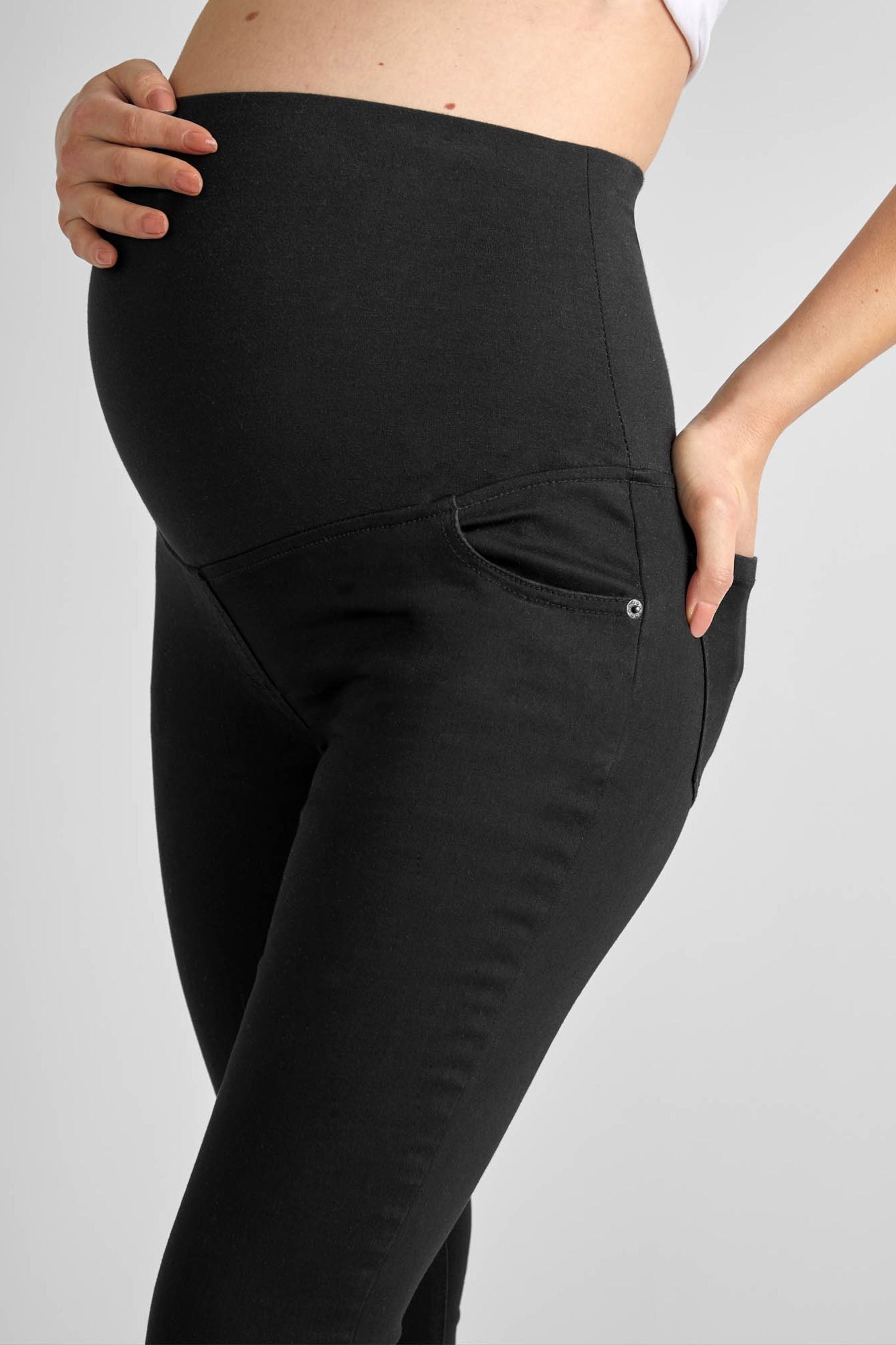 Black JoJo Maman Bébé Superstretch Skinny Maternity Jeans