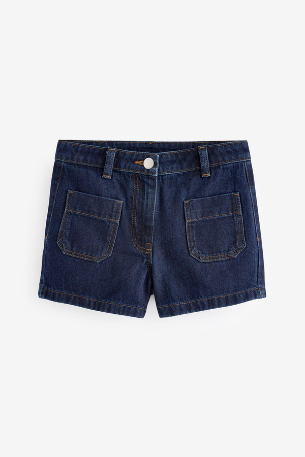 Dark Blue Pocket Denim Shorts (3-16yrs)