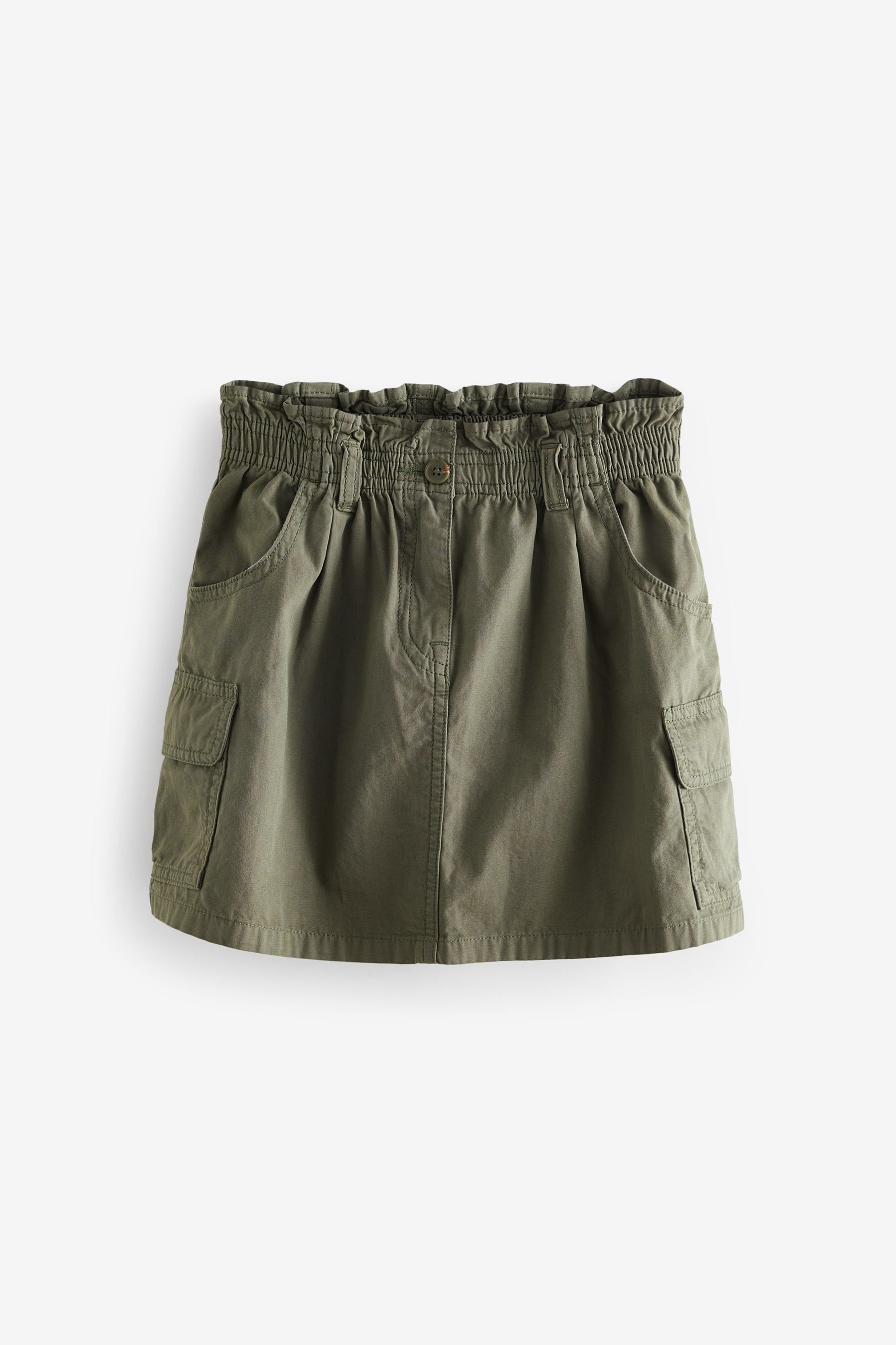 Khaki Green 100% Cotton Cargo Skirt (3-16yrs)