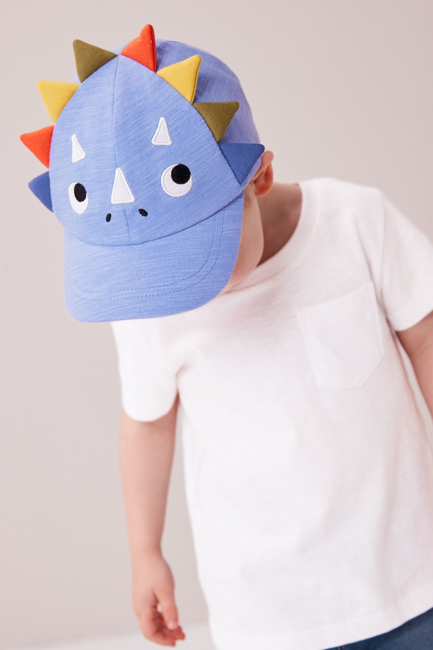 Blue Dinosaur Baseball Cap (3mths-10yrs)