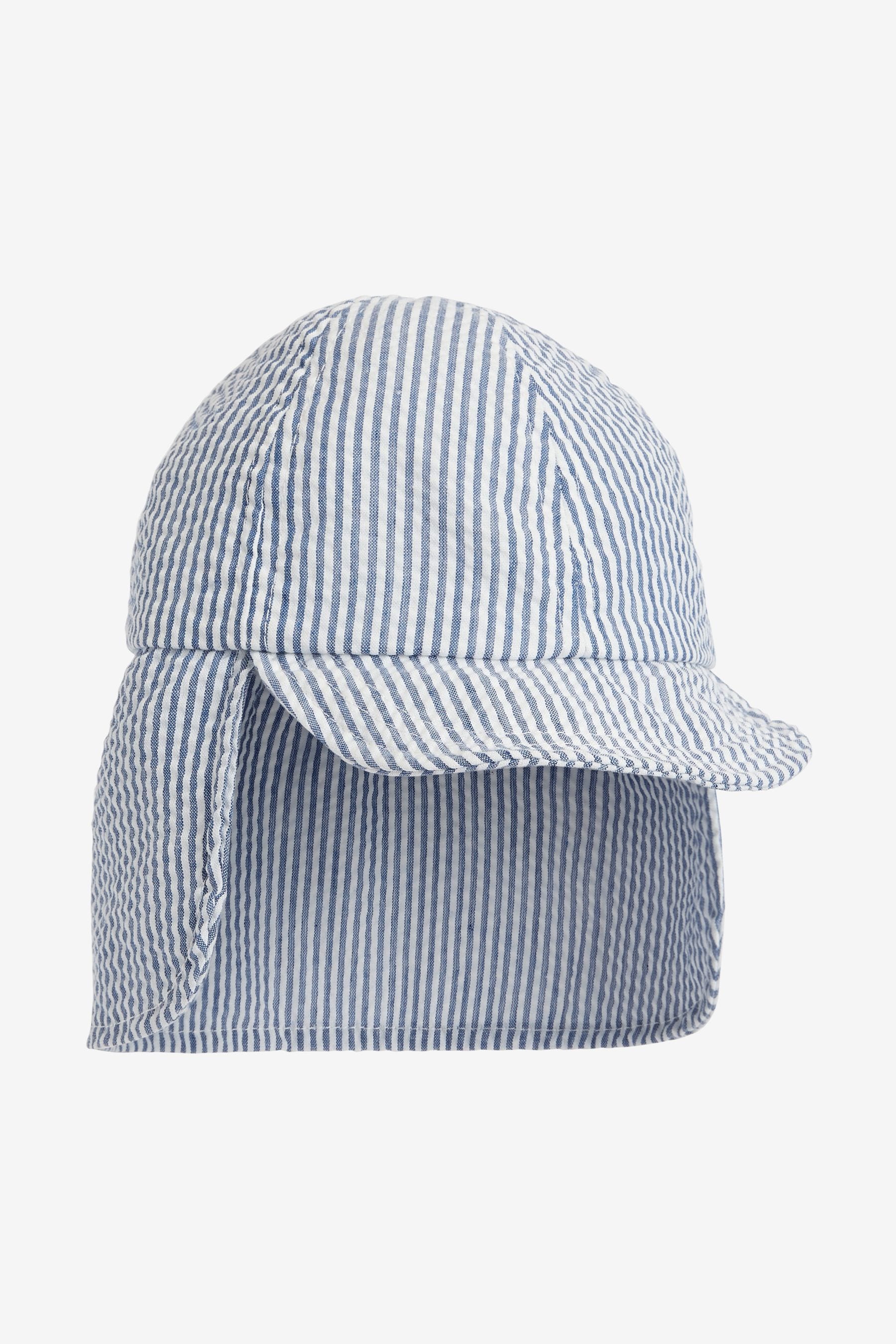 Blue/White Stripe Legionnaire Hat (3mths-10yrs)