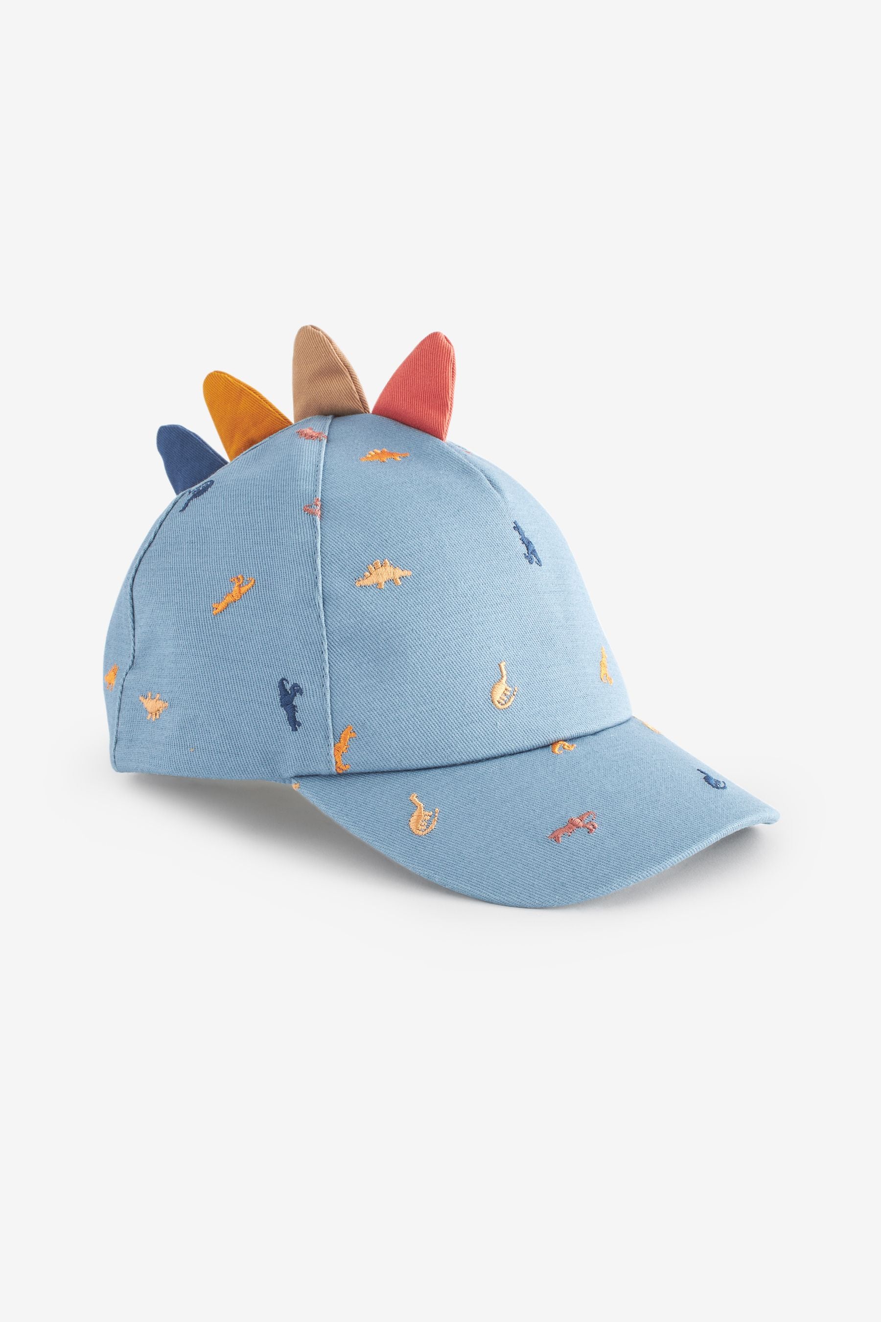 Blue Embroidered Dinosaurs Baseball Cap (3mths-10yrs)