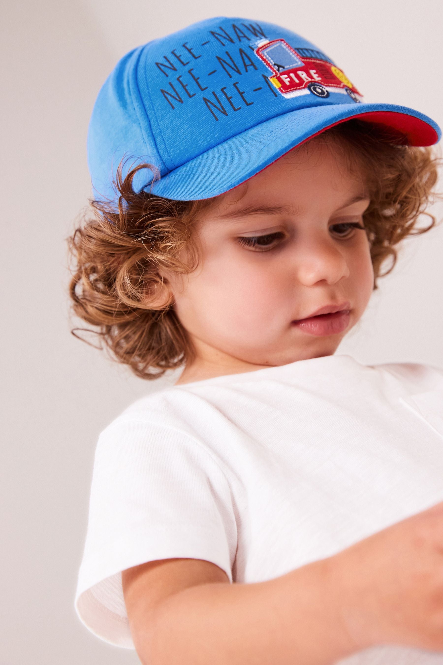 Blue Fire Engine Baseball Cap (3mths-10yrs)