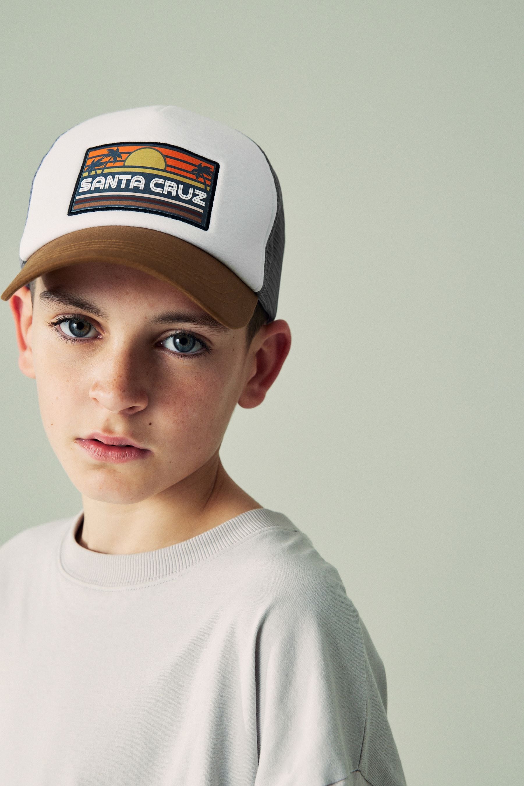 Brown Santa Cruz Mesh Back Baseball Cap (3-16yrs)