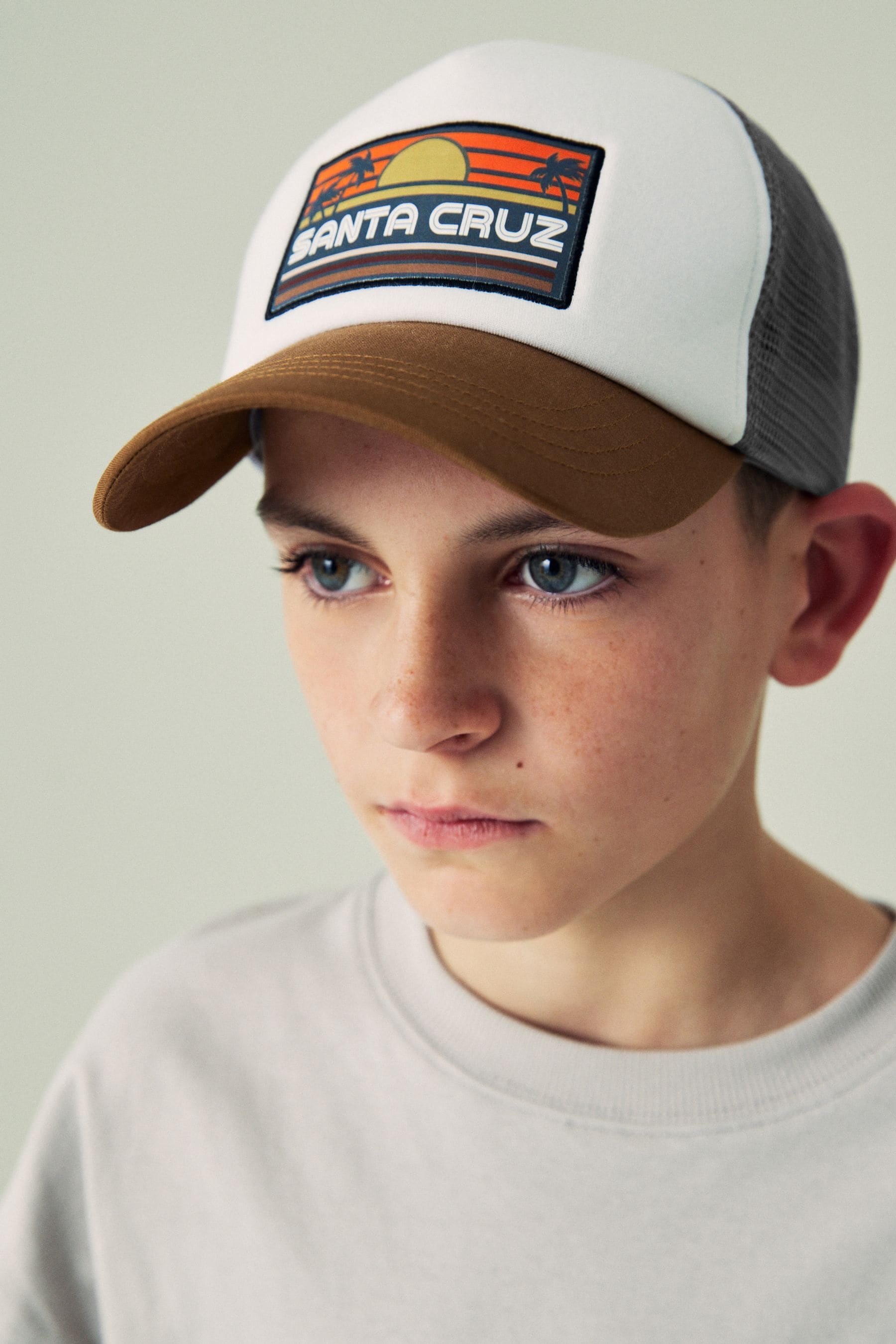 Brown Santa Cruz Mesh Back Baseball Cap (3-16yrs)