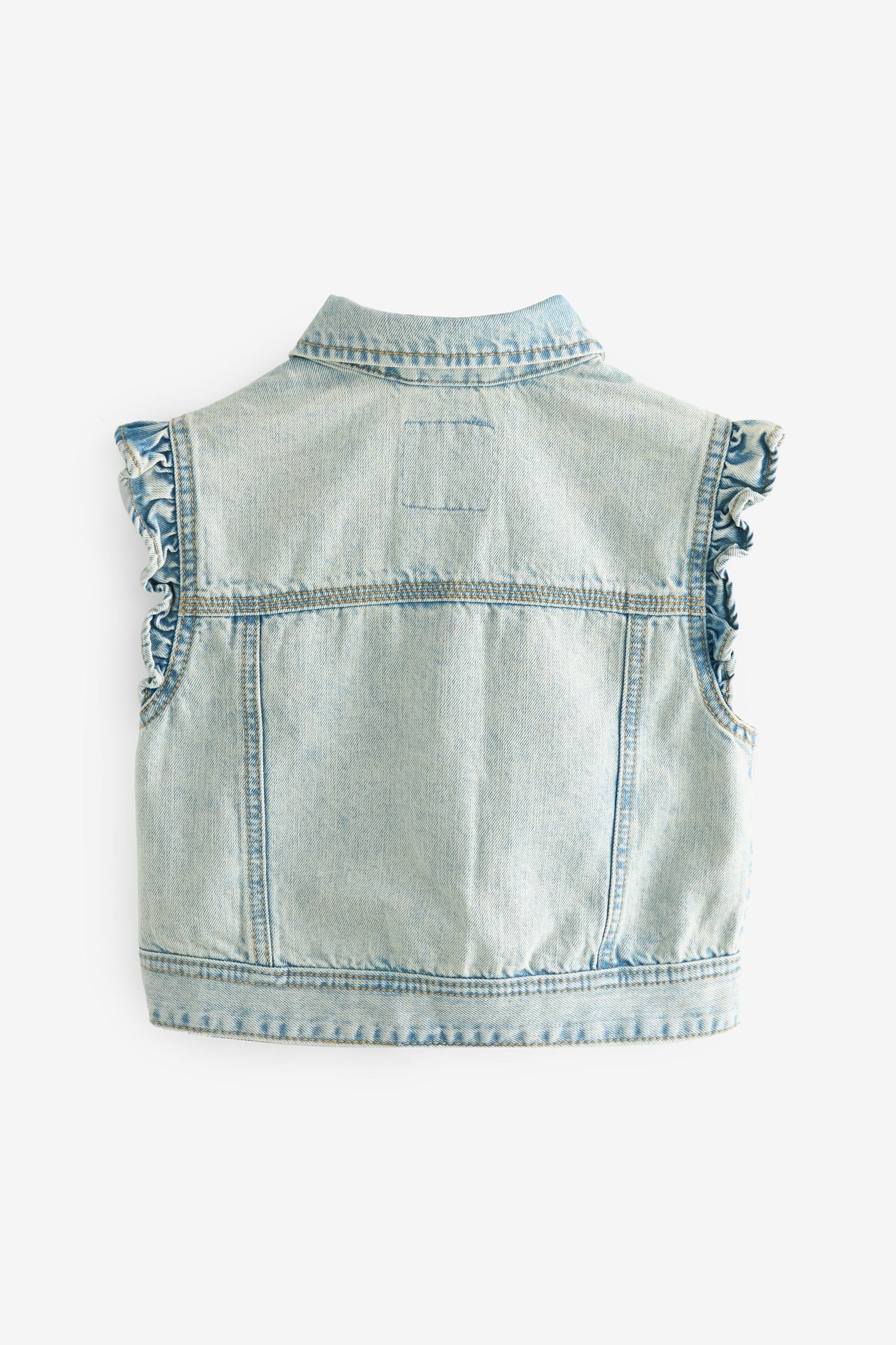 Denim Frill Waistcoat (3-16yrs)