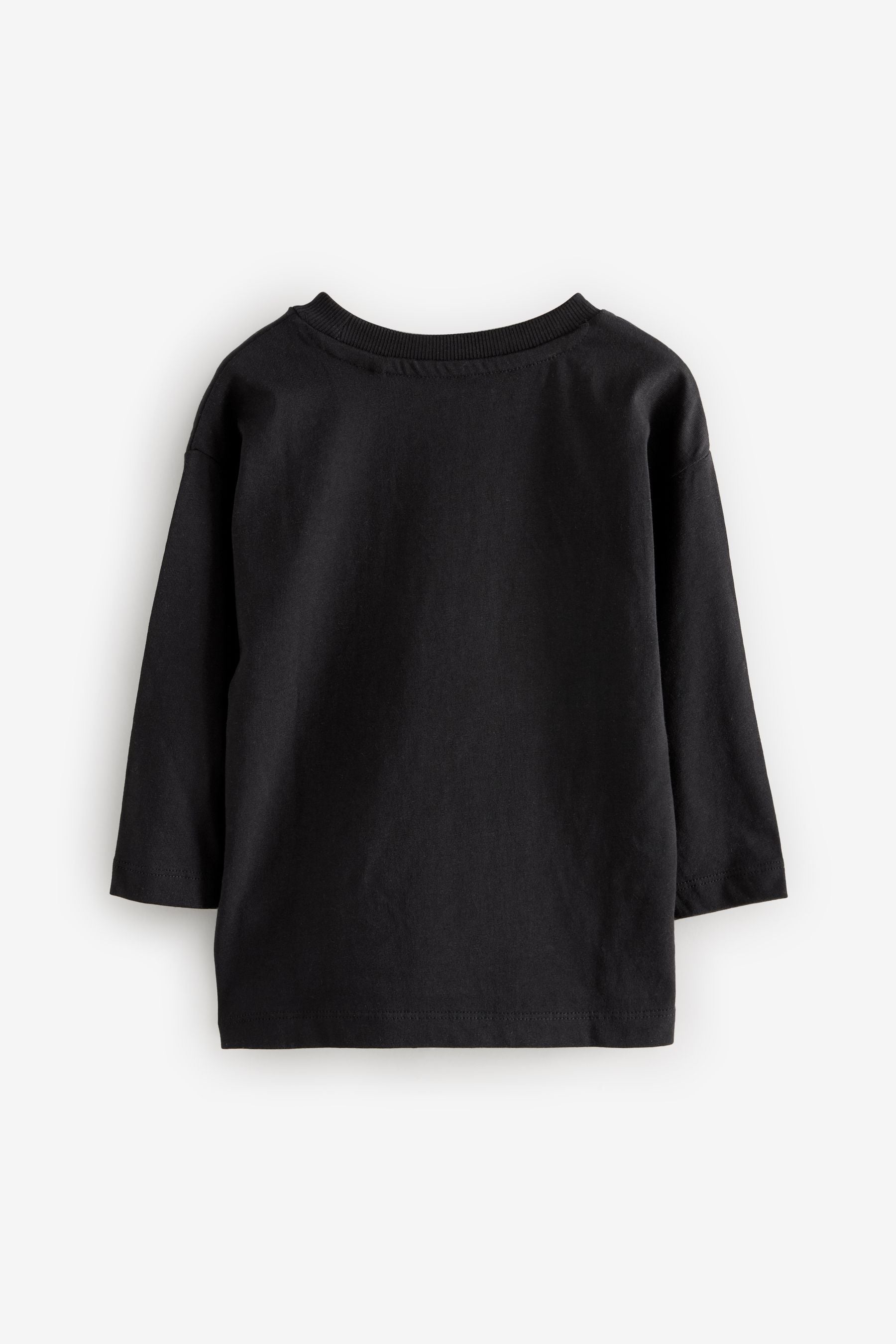 Black Wild Vibes 100% Cotton Long Sleeve Character T-Shirt (3mths-7yrs)