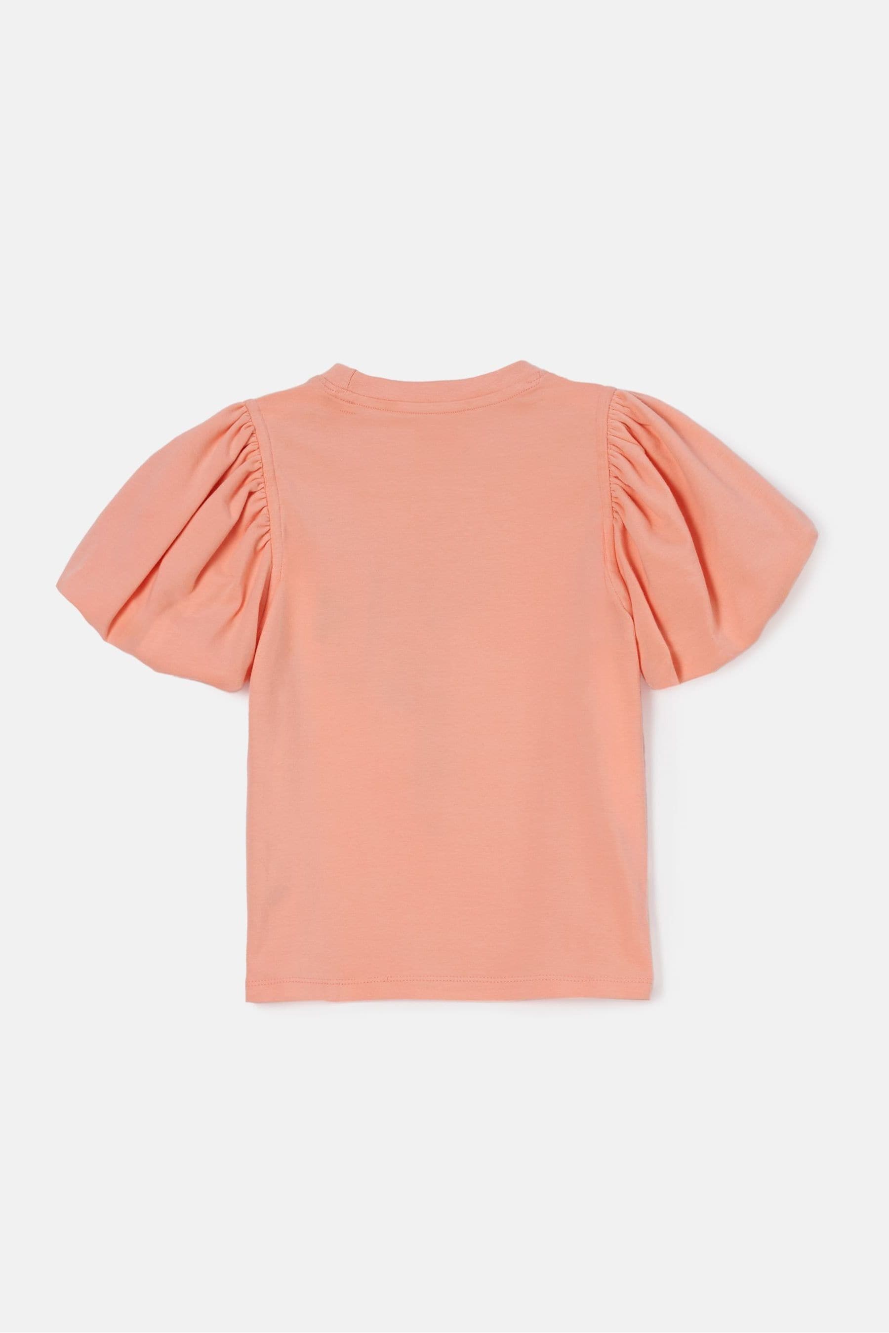 Apricot Orange Angel & Rocket Emmie Puff Sleeve T-Shirt