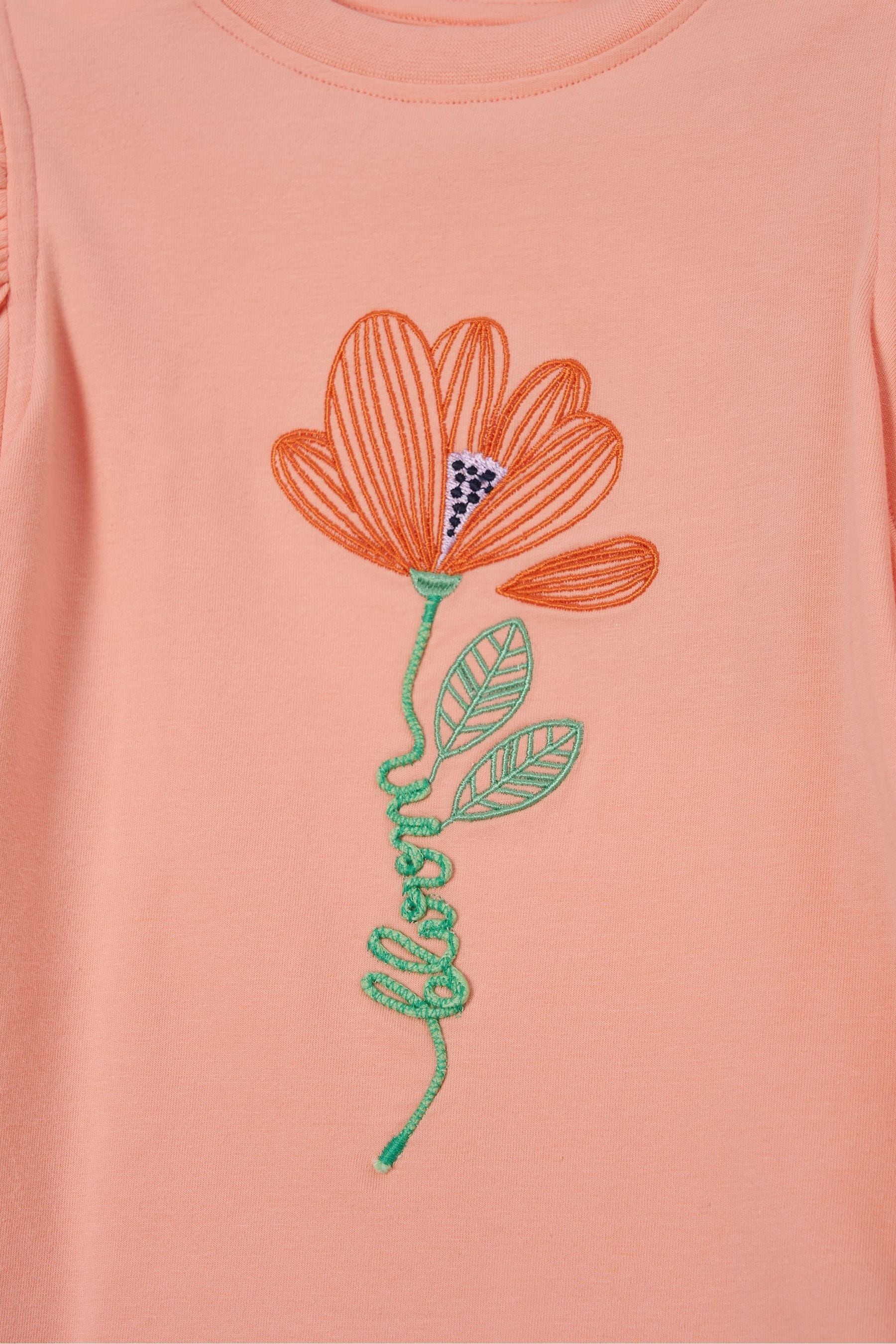 Apricot Orange Angel & Rocket Emmie Puff Sleeve T-Shirt