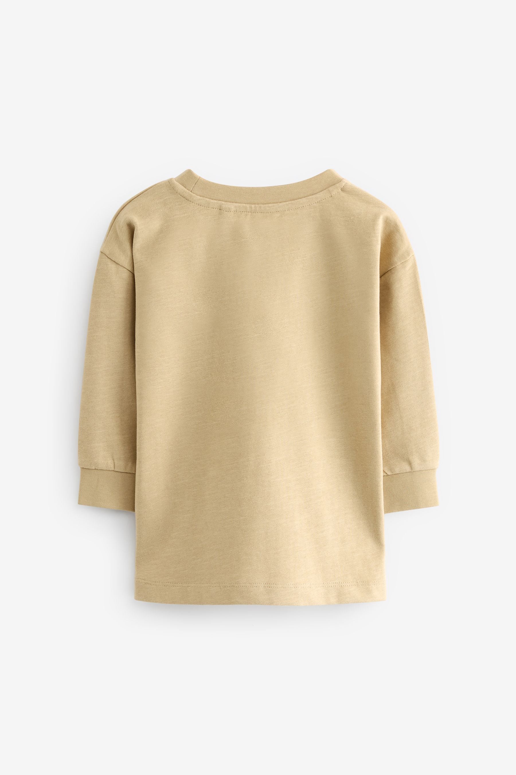 Neutral Bear Long Sleeve 100% Cotton T-Shirt (3mths-7yrs)