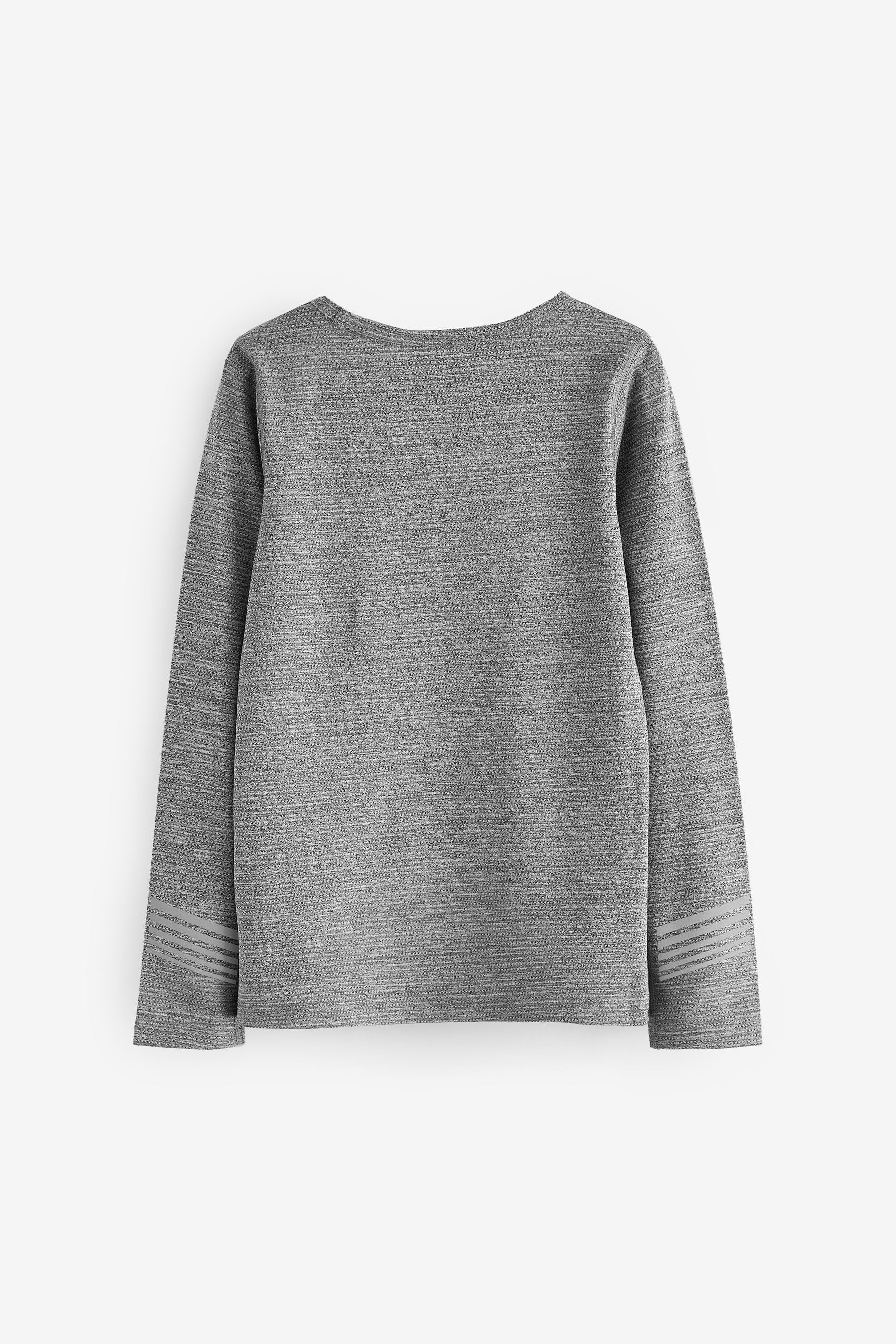 Grey Textured Long Sleeve Base Layer Top (3-16yrs)