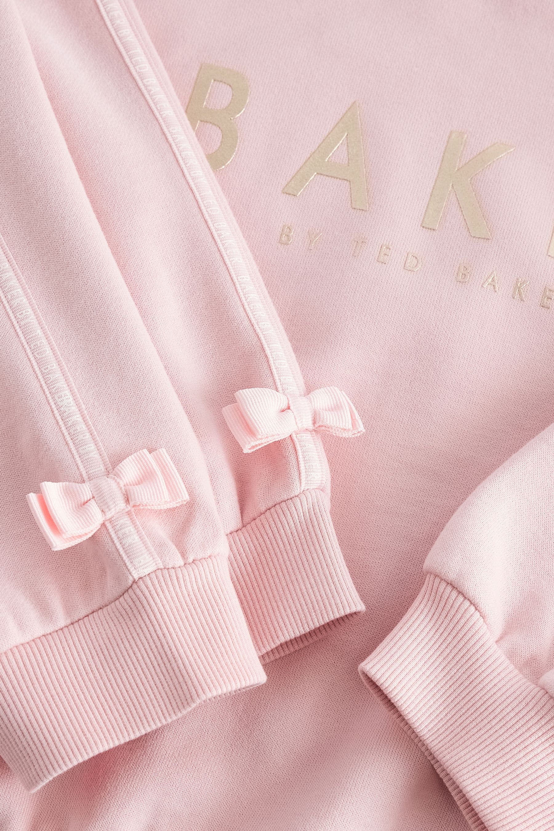 Baker by Ted Baker 100% Cotton Bow Sweater & Joggers Set