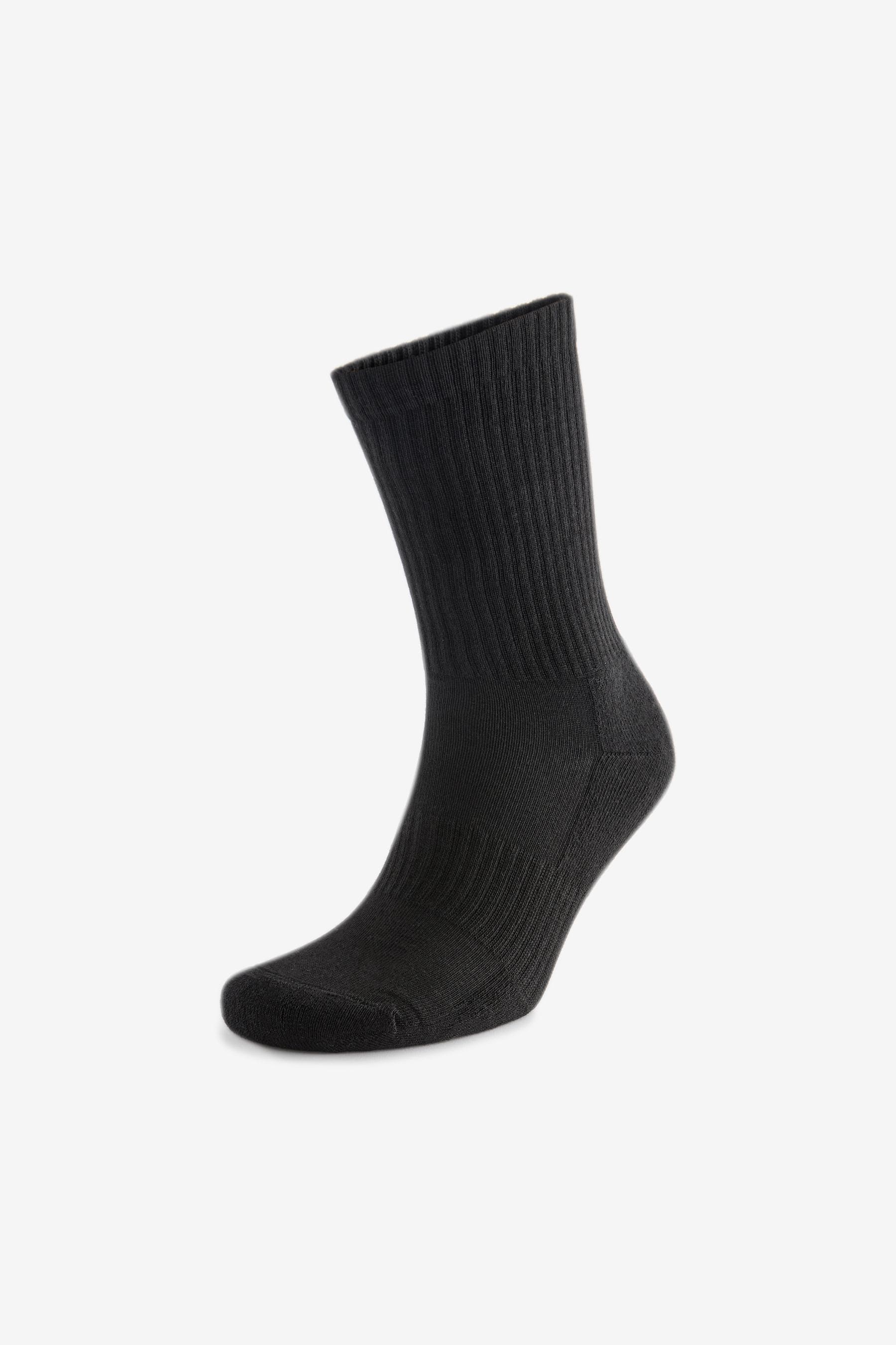 Black Essential Sports Socks 6 Pack