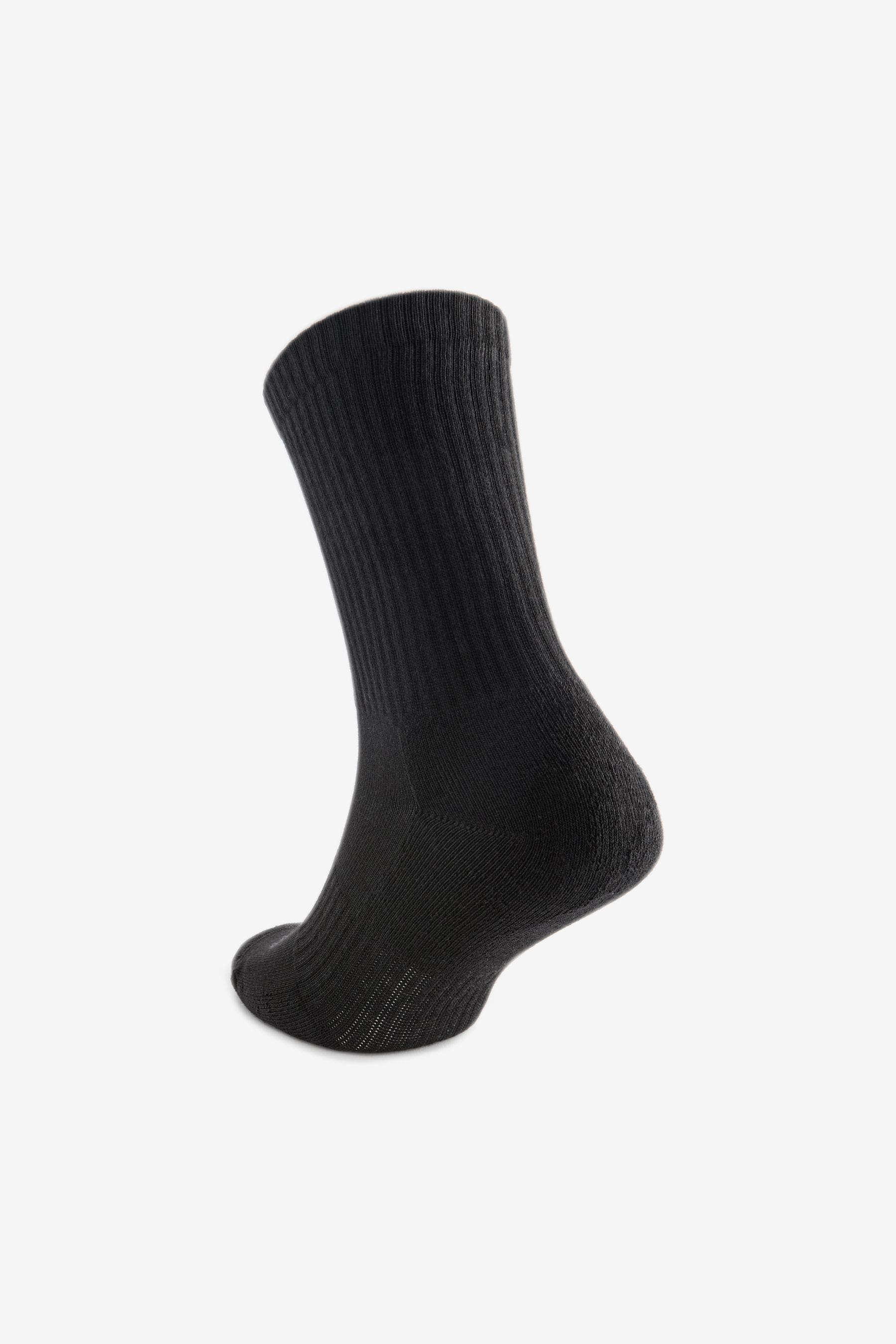 Black Essential Sports Socks 6 Pack