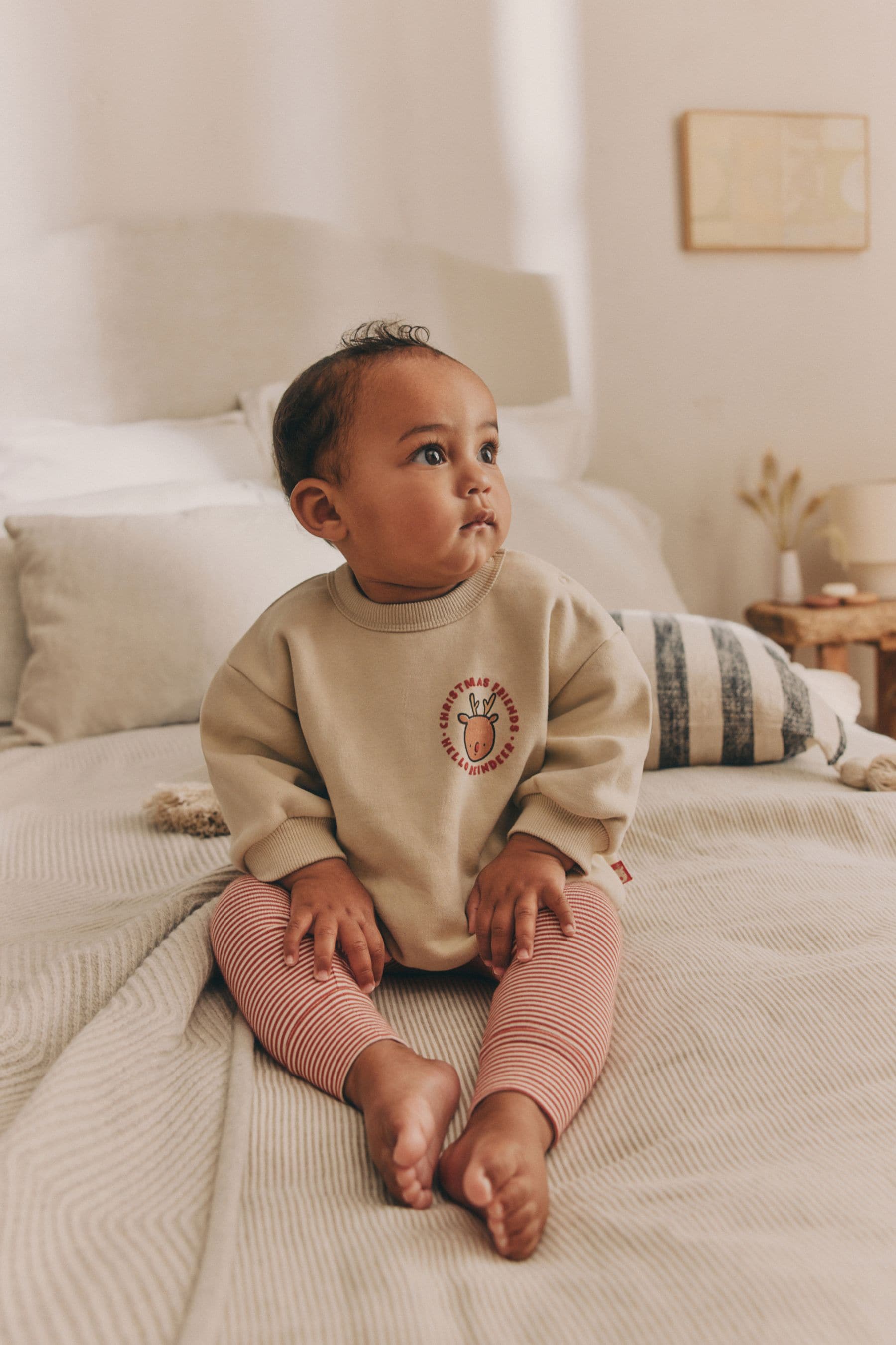 Neutral Christmas Baby Cosy Sweatshirt and Leggings Set (0mths-2yrs)