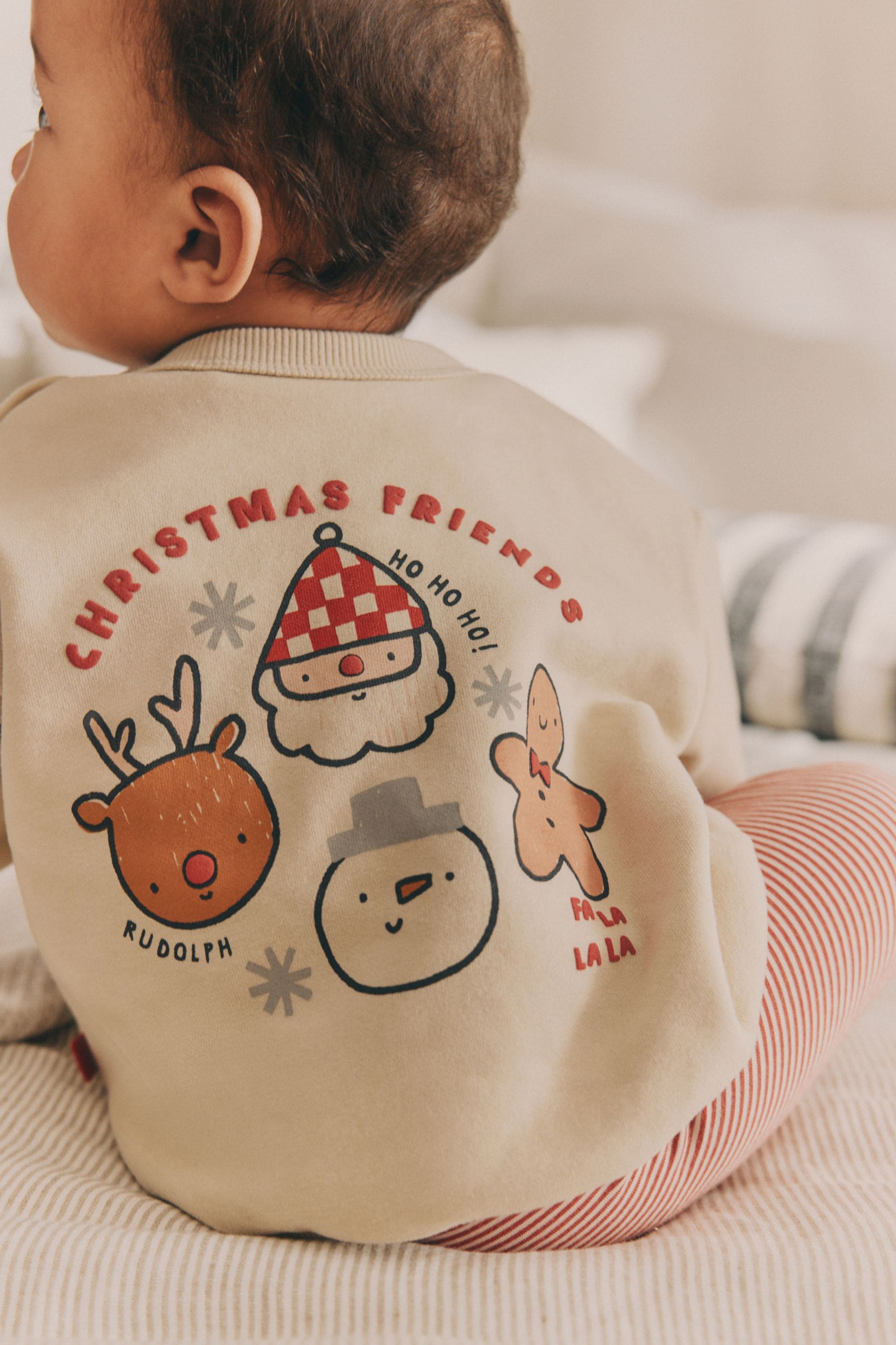 Neutral Christmas Baby Cosy Sweatshirt and Leggings Set (0mths-2yrs)