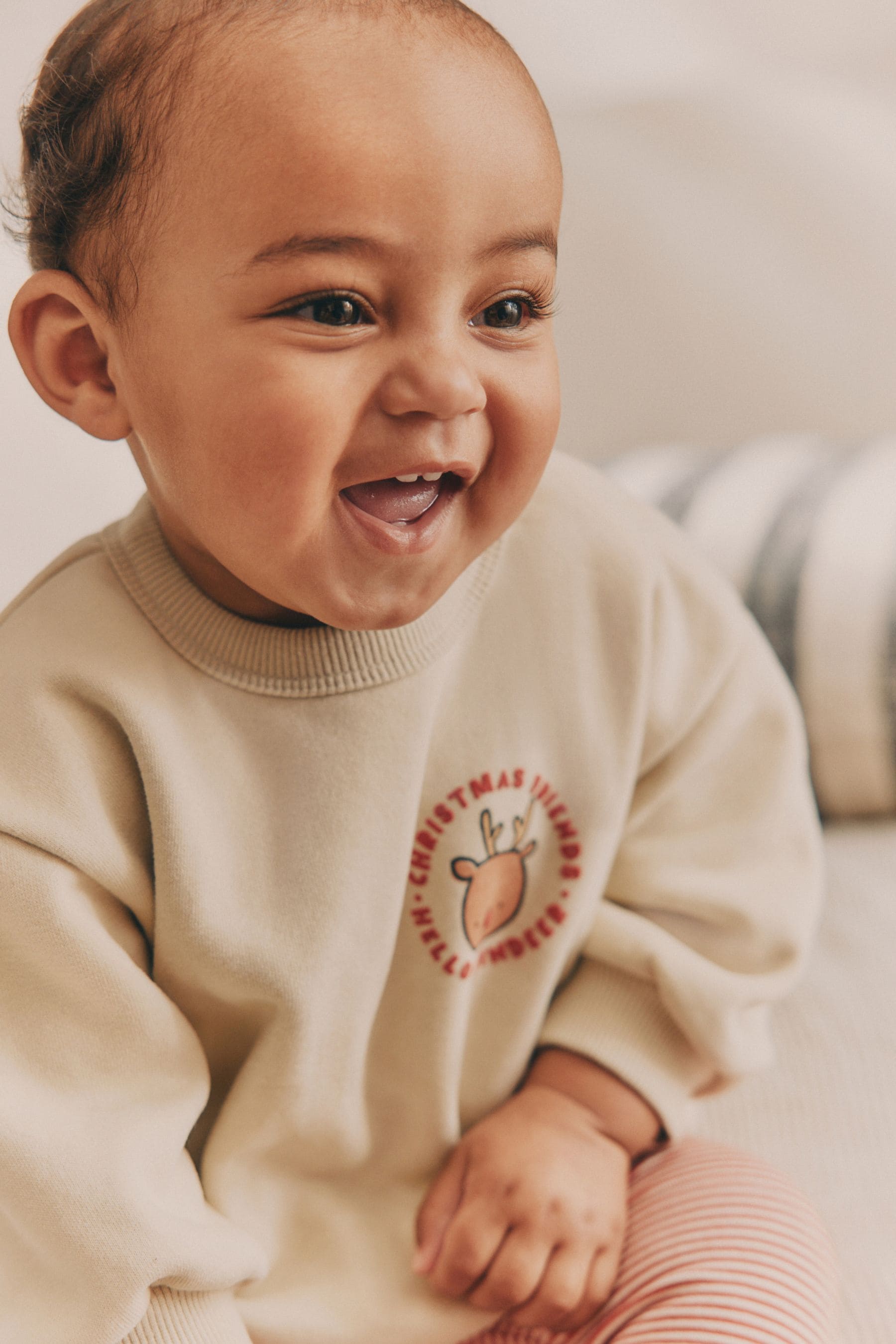 Neutral Christmas Baby Cosy Sweatshirt and Leggings Set (0mths-2yrs)