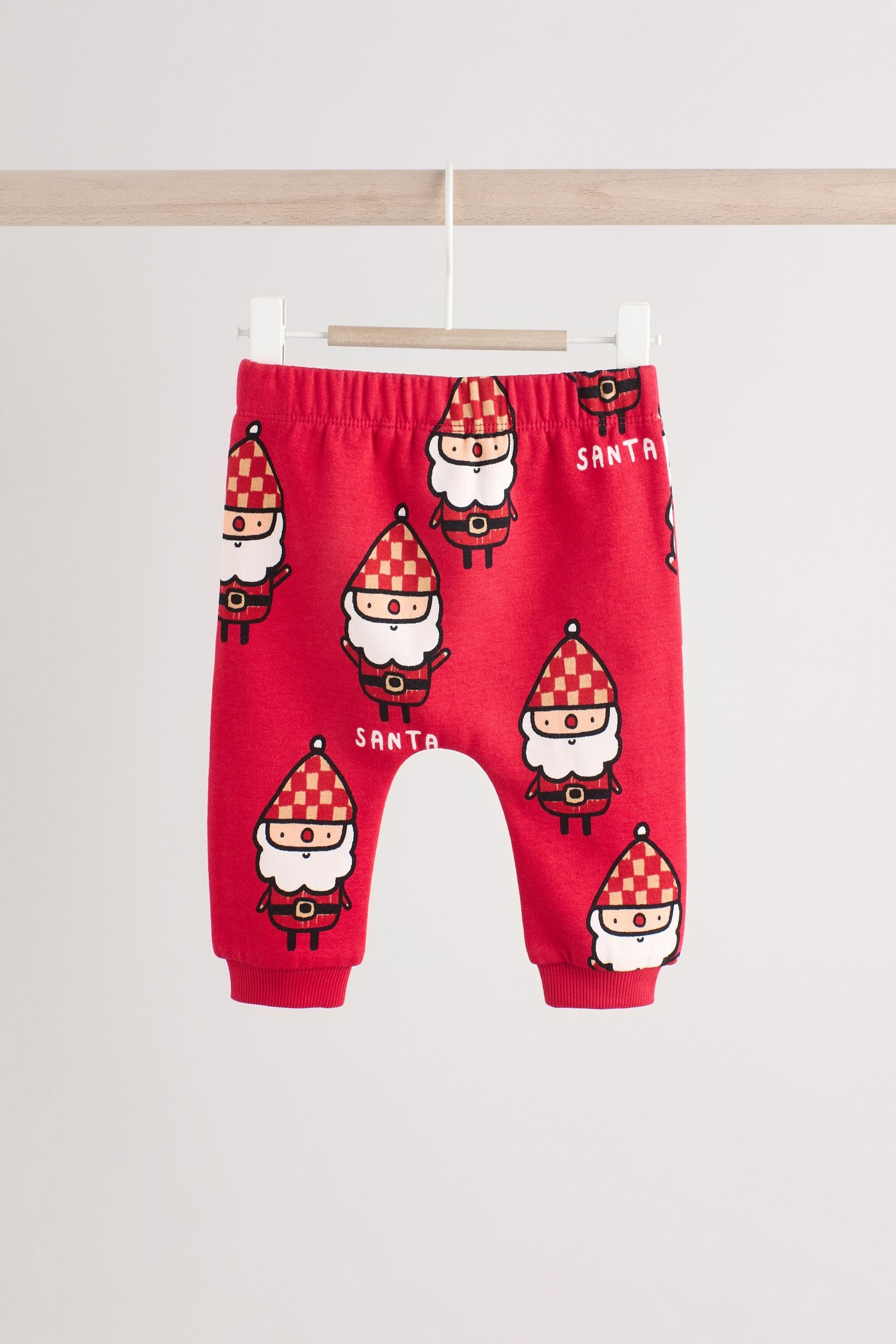 Red Santa Baby Christmas Cosy Sweatshirt and Joggers Set (0mths-2yrs)