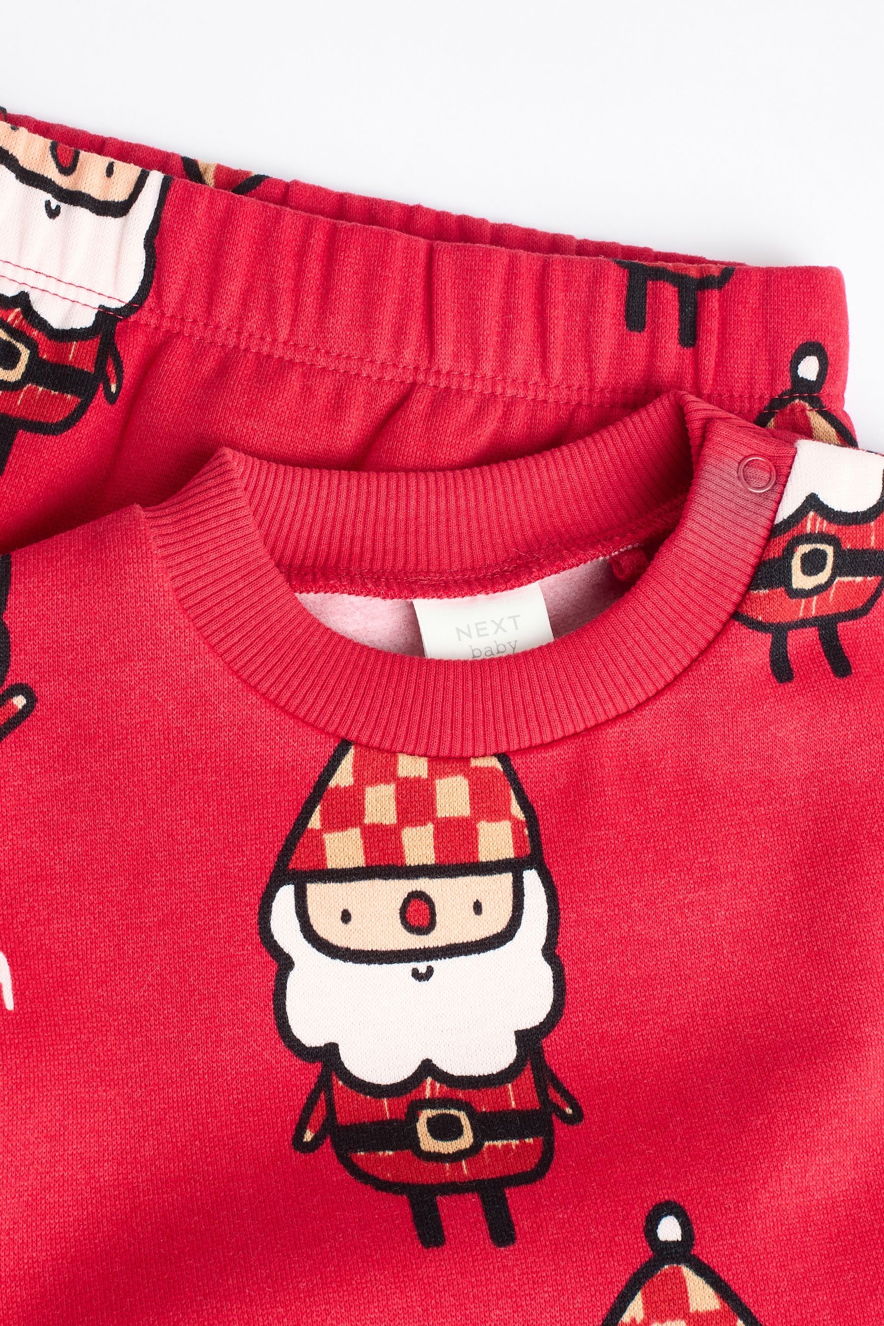 Red Santa Baby Christmas Cosy Sweatshirt and Joggers Set (0mths-2yrs)