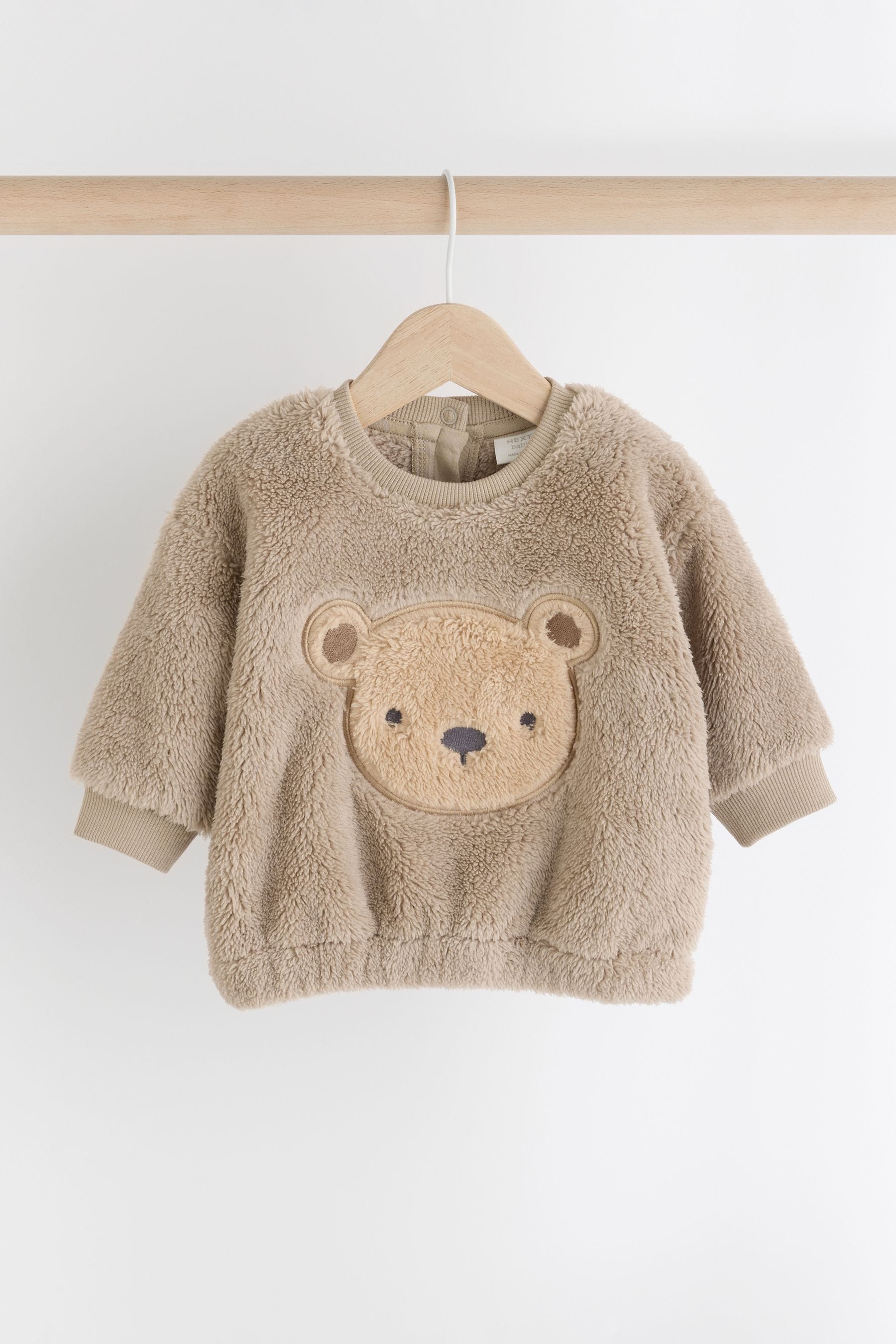 Neutral Bear Cosy Baby Fleece Top and Leggings Set (0mths-2yrs)