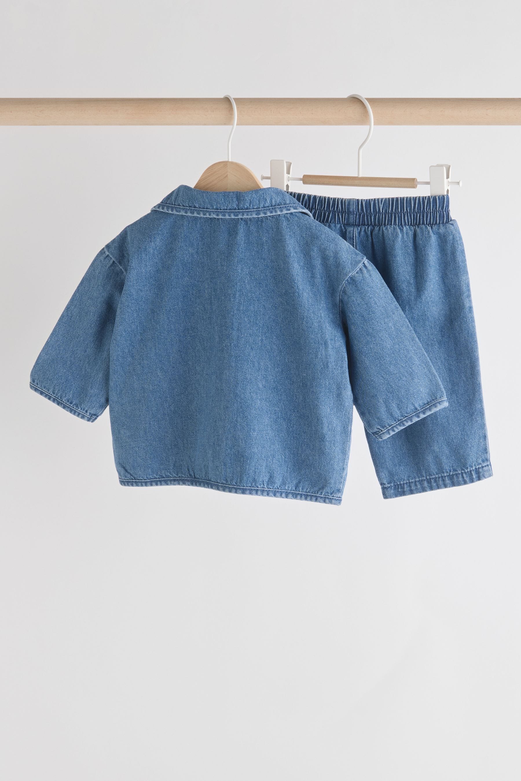 Blue Denim Baby 100% Cotton Jacket and Trousers Set (0mths-2yrs)