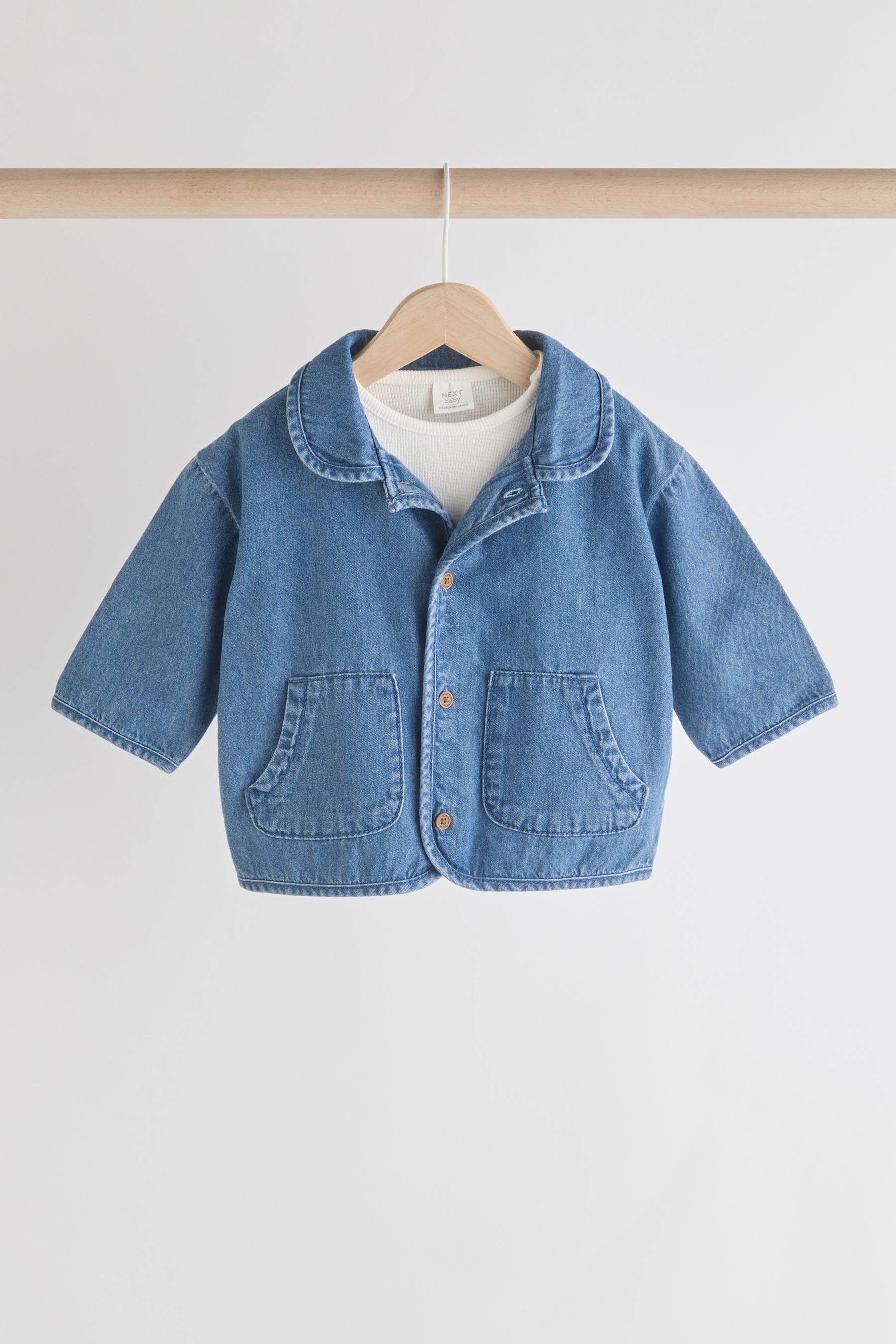 Blue Denim Baby 100% Cotton Jacket and Trousers Set (0mths-2yrs)