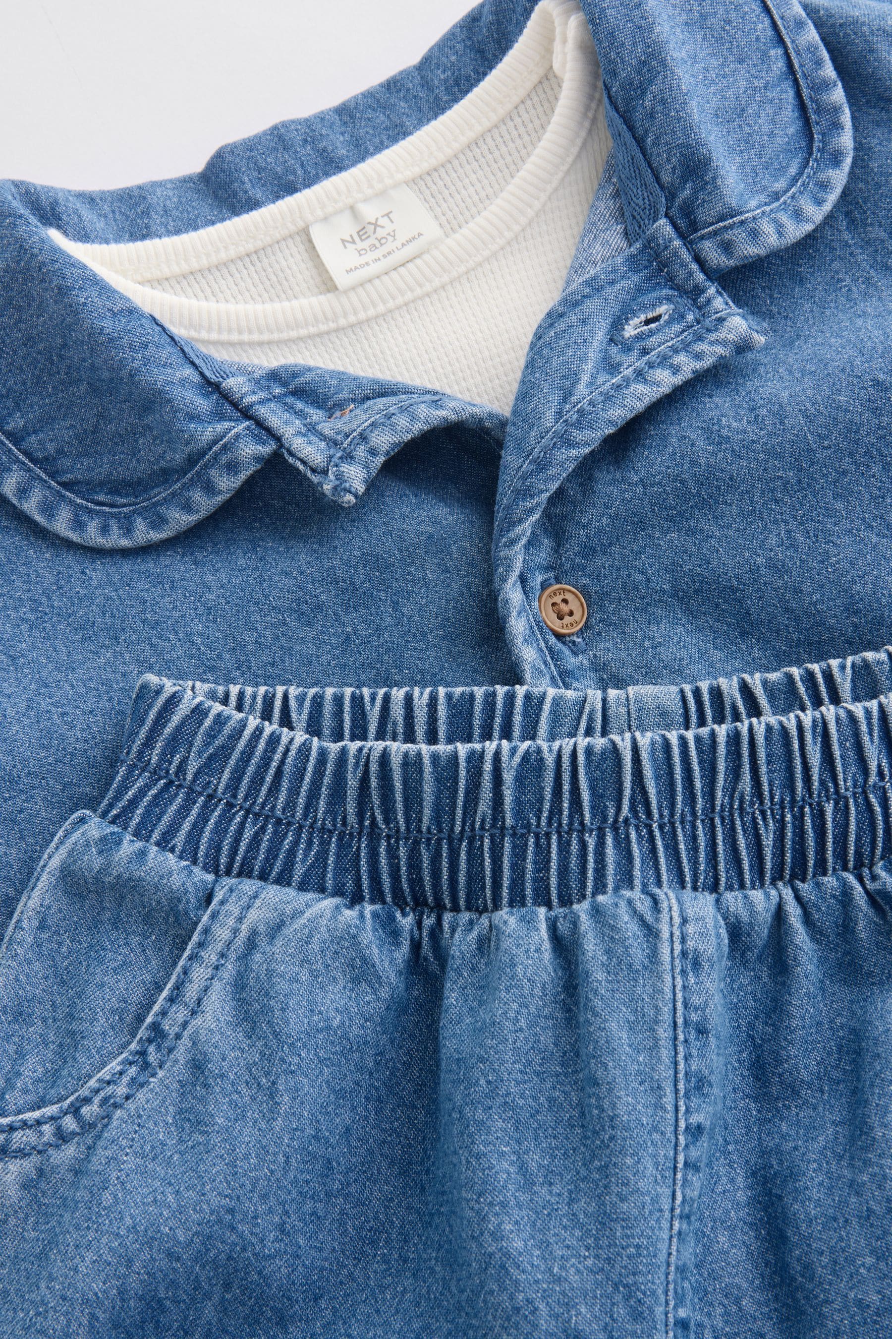 Blue Denim Baby 100% Cotton Jacket and Trousers Set (0mths-2yrs)