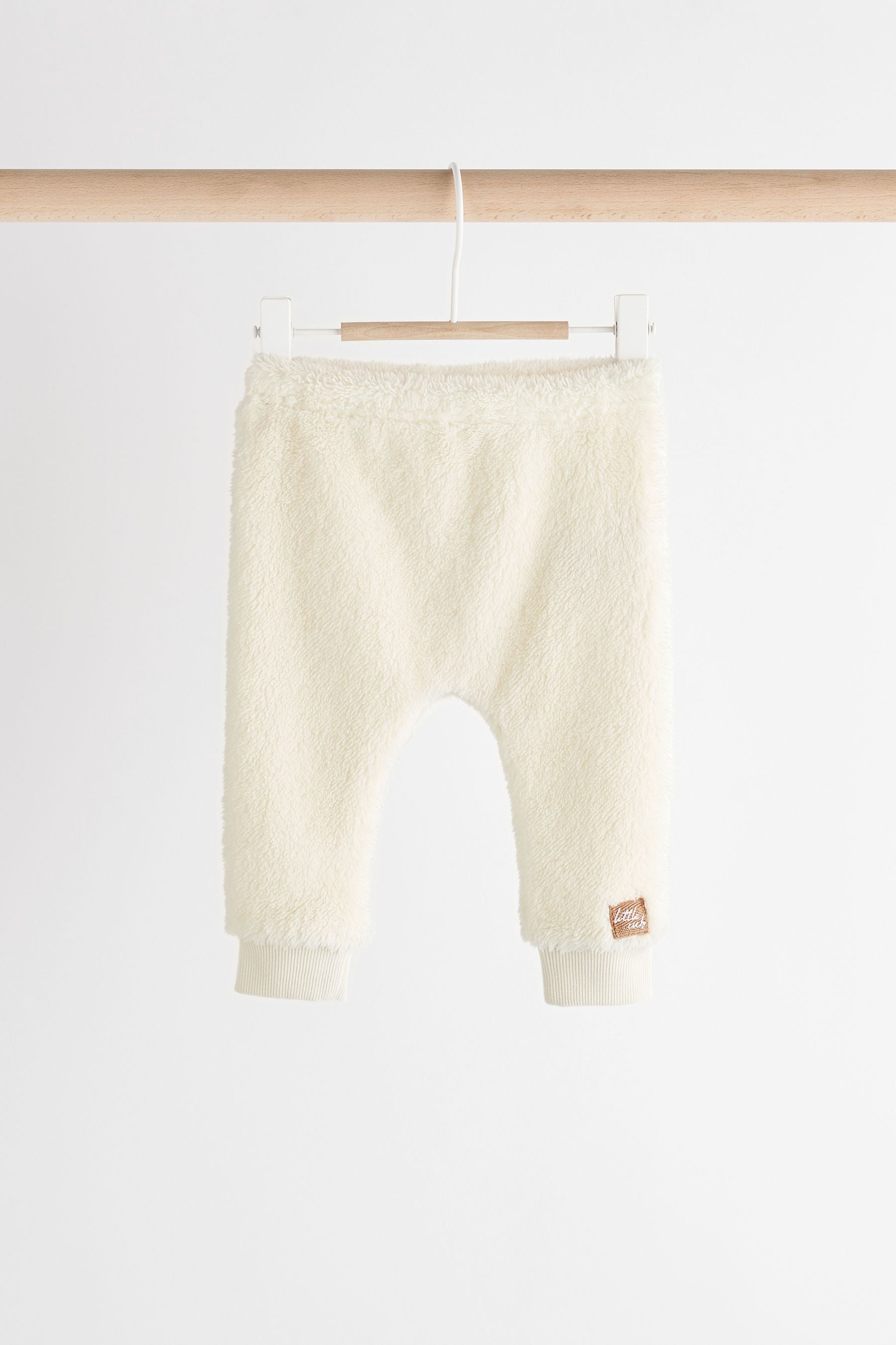 White Bear Cosy Borg Hooded Top and Joggers Set (0mths-2yrs)