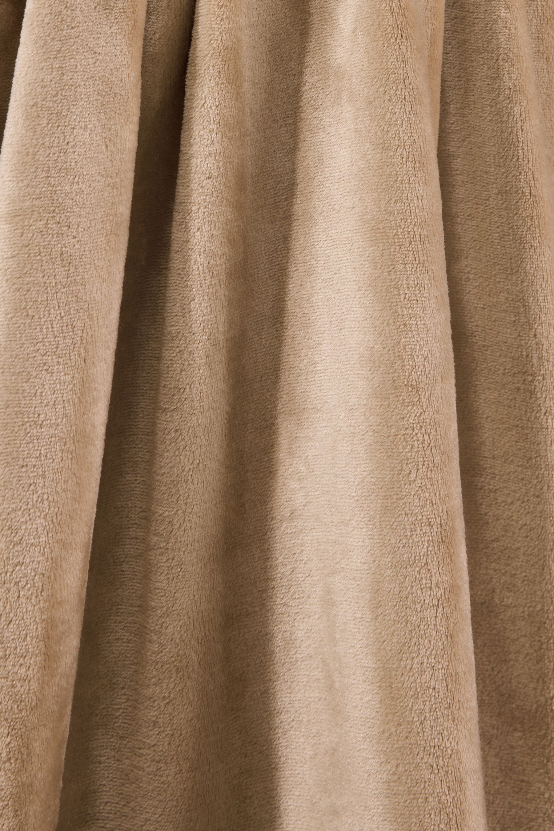 Mink Brown Plush Fleece Throw