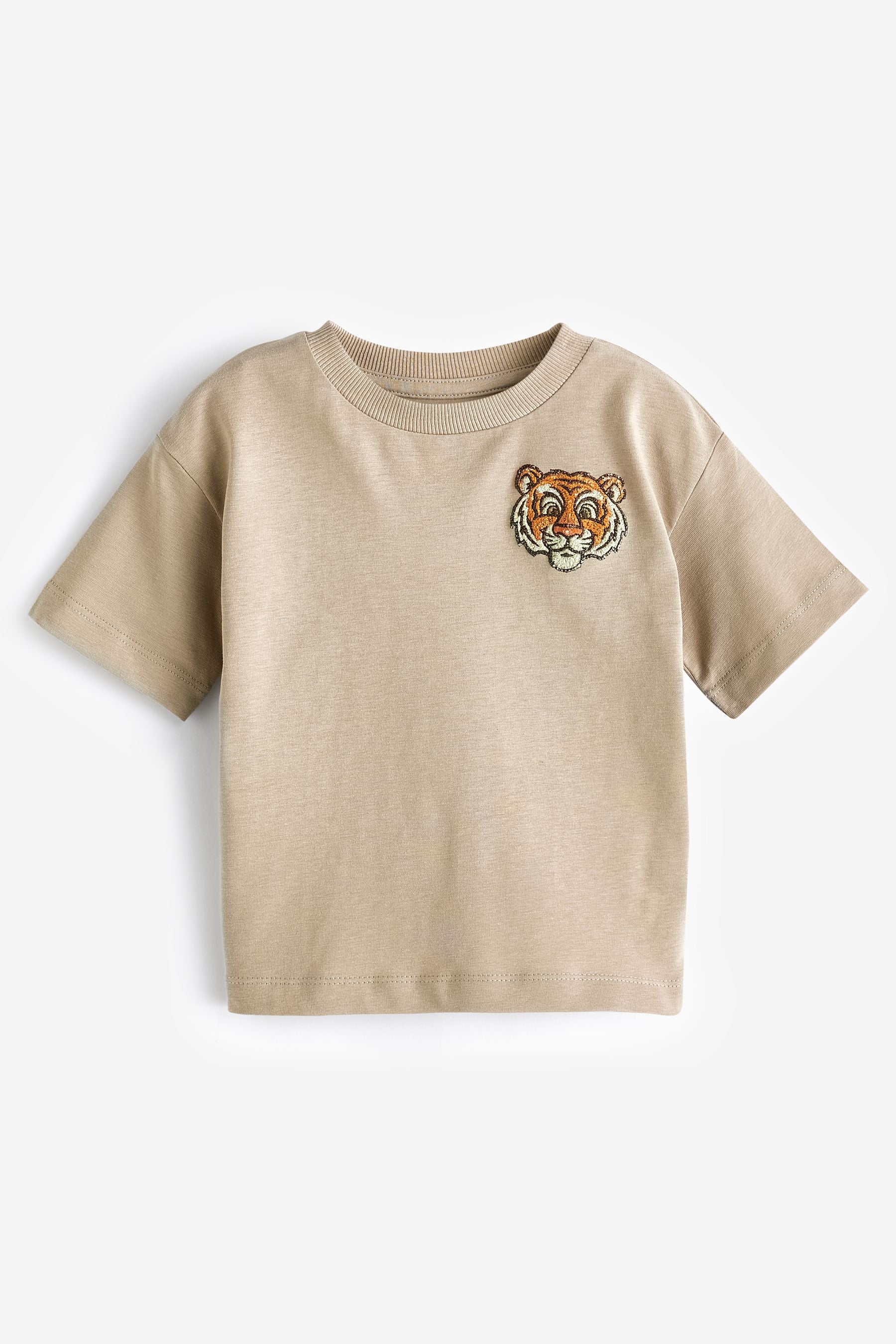 Neutral Tiger 100% Cotton Short Sleeve Character T-Shirt (3mths-7yrs)