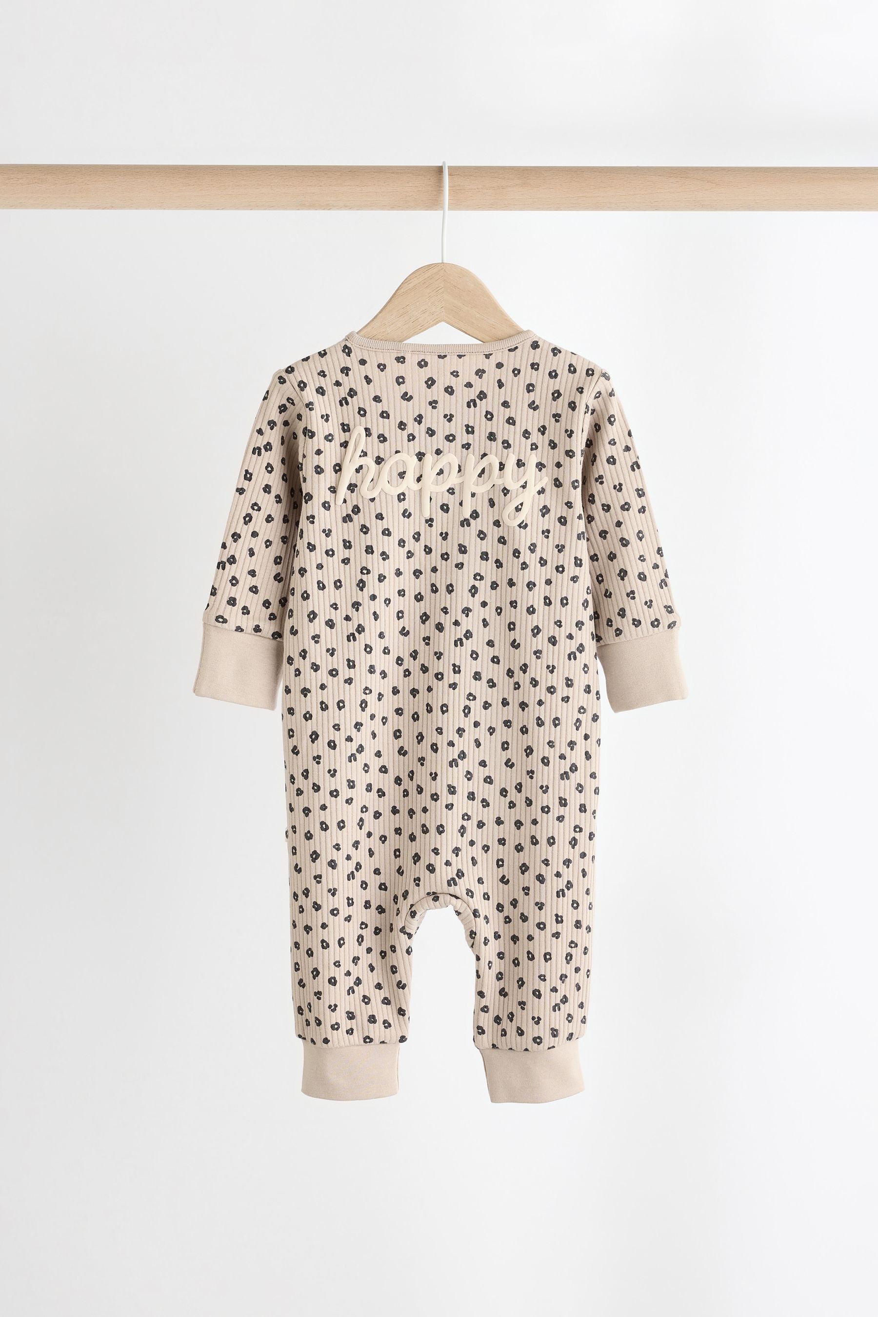 Neutral Two way zip Baby Footless Sleepsuit (0mths-3yrs)