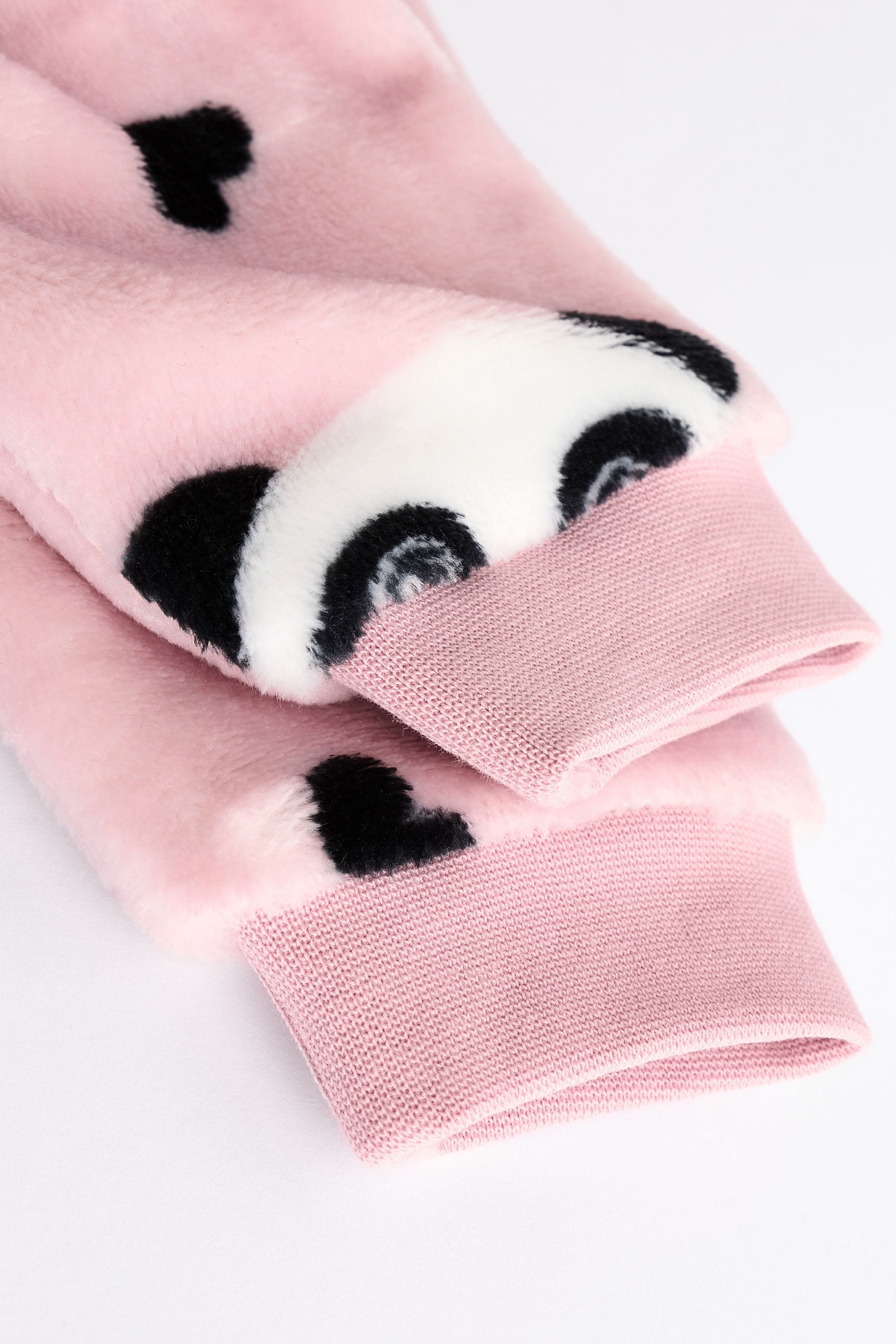 Pink panda Baby Zip Fleece Sleepsuit