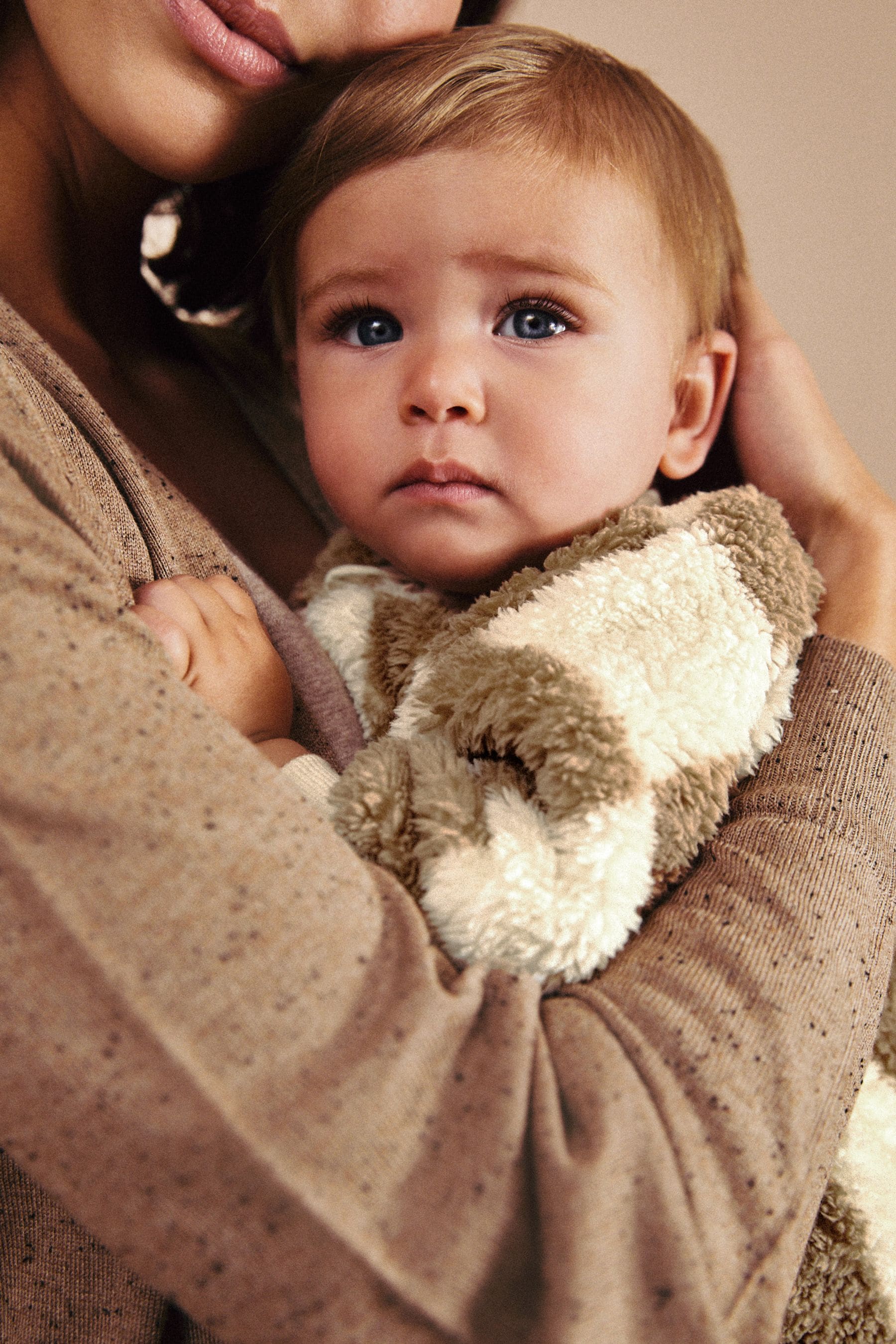 Neutral Baby Fleece Zip Sleepsuit