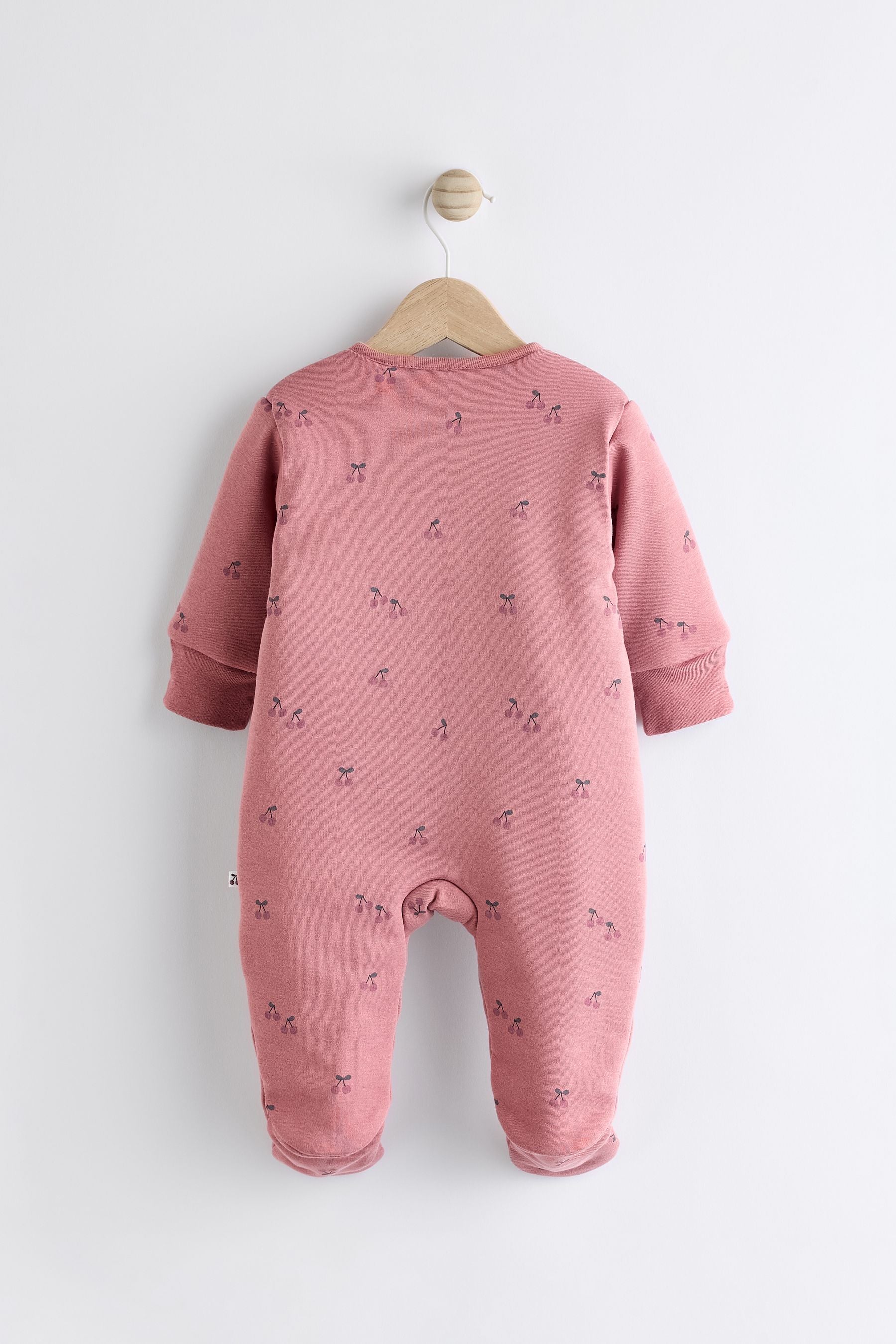 Pink 2.5 Tog Wadded Zip Sleepsuit