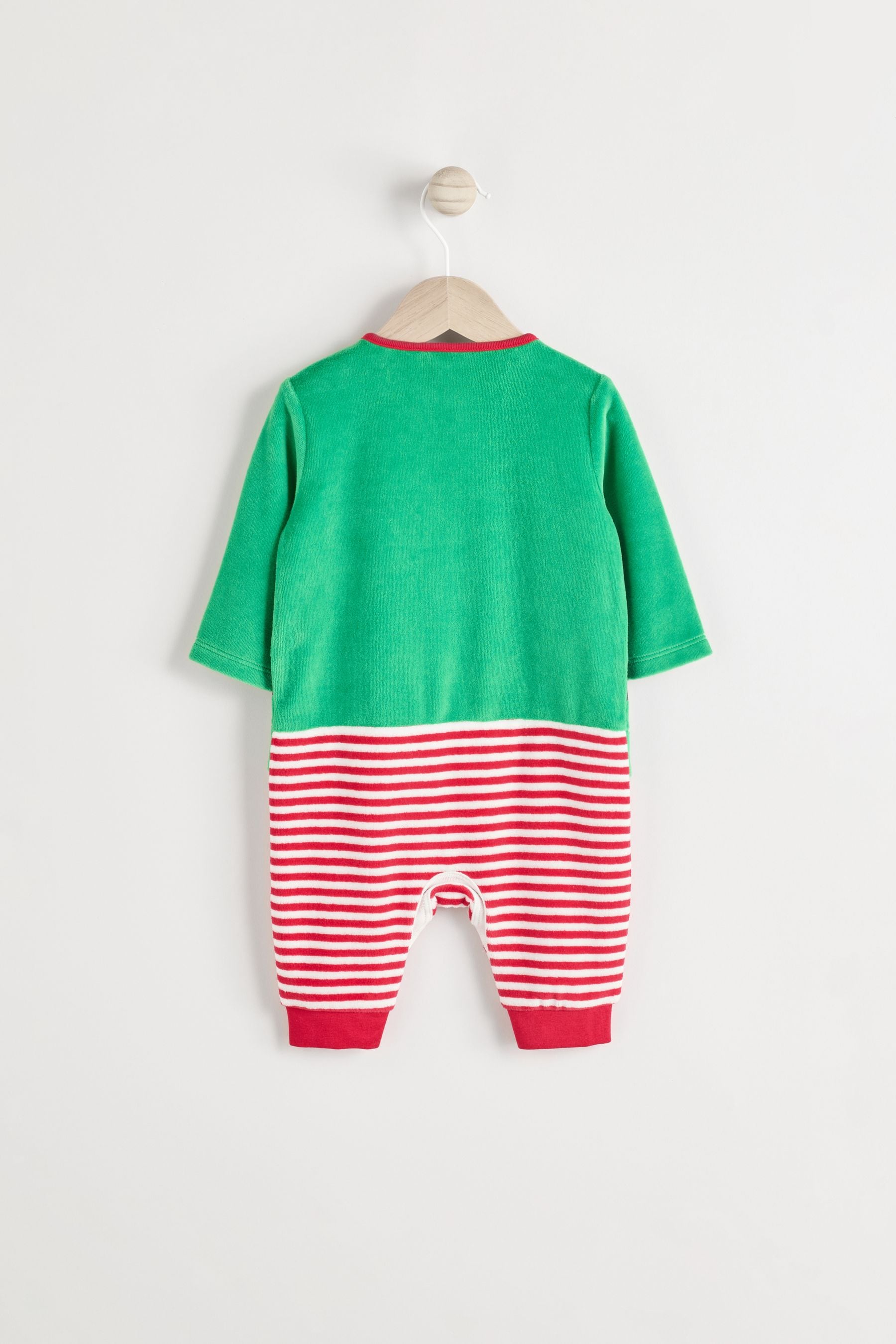 Green Elf Baby Christmas Sleepsuit & Hat Set (0mths-2yrs)