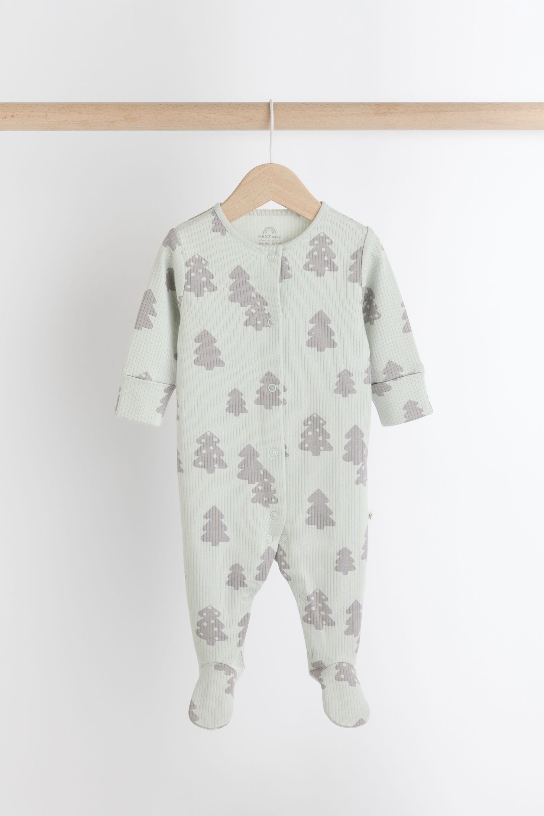 Multi Baby Christmas Character Cotton Sleepsuit (0mths-2yrs)