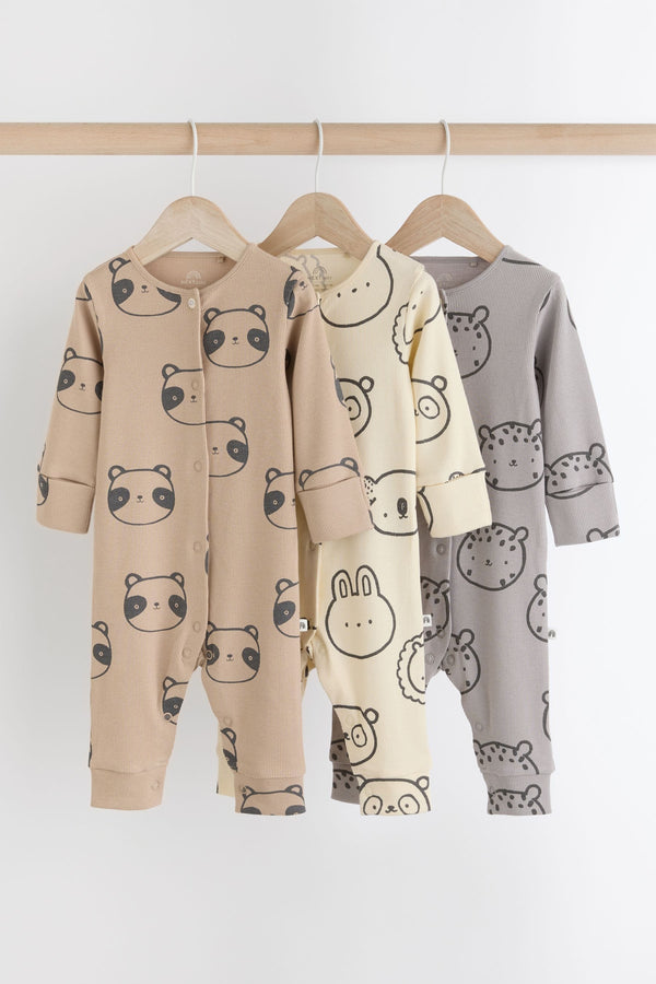 Neutral Baby Character Printed Sleepsuits (0mths-3yrs)