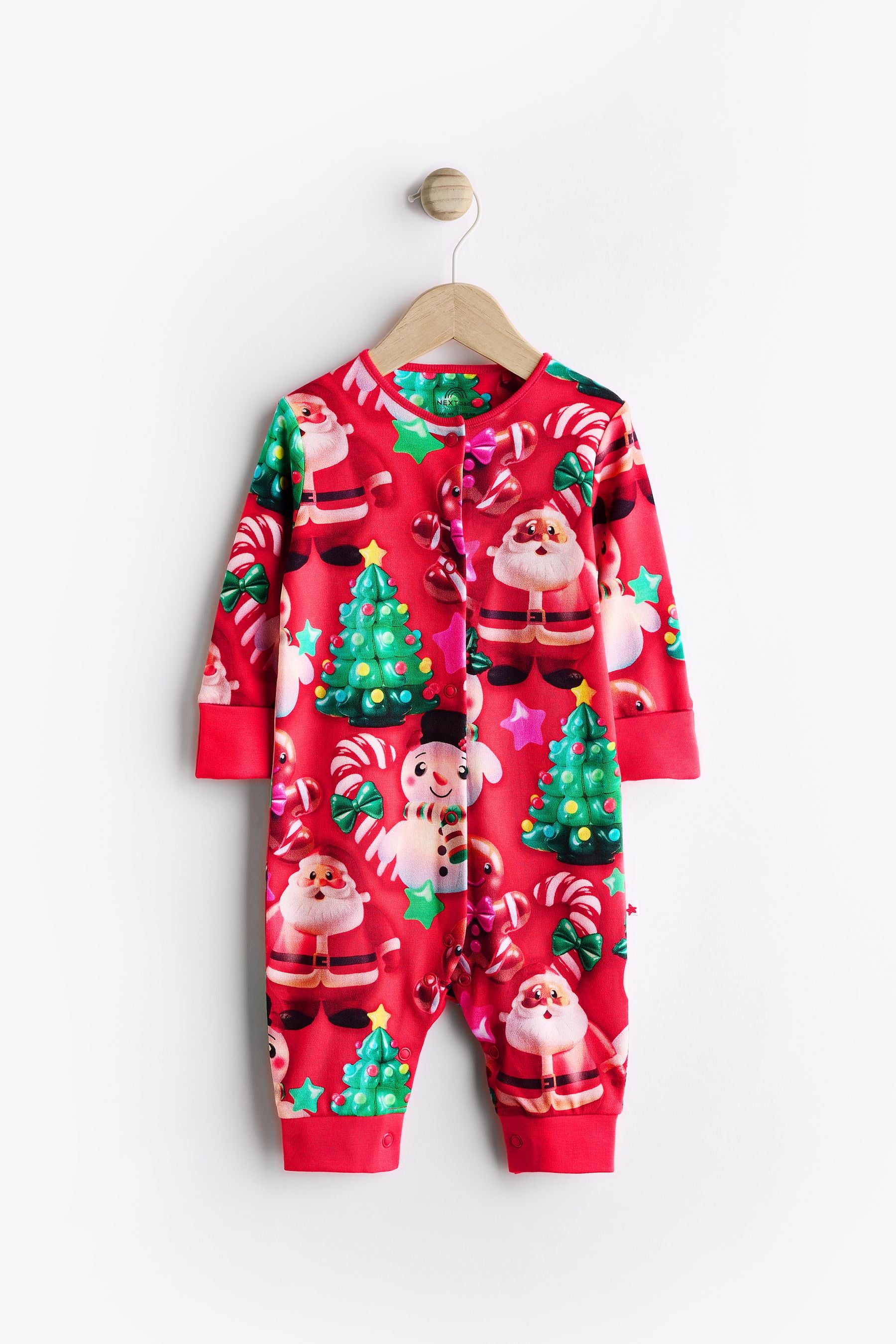 Red Baby Christmas Character Sleepsuit (0mths-3yrs)